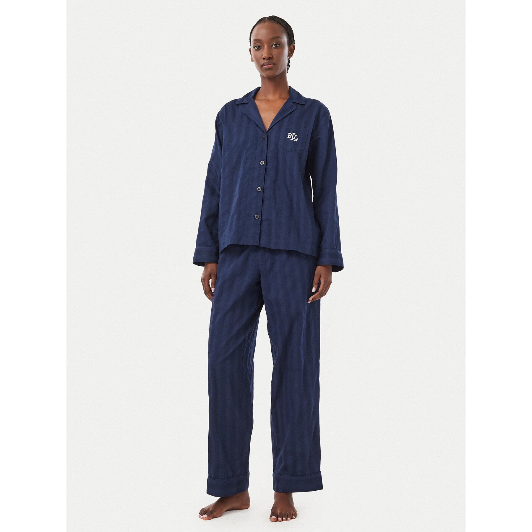 LAUREN RALPH LAUREN Pyjama ILN92305 Dunkelblau Regular Fit