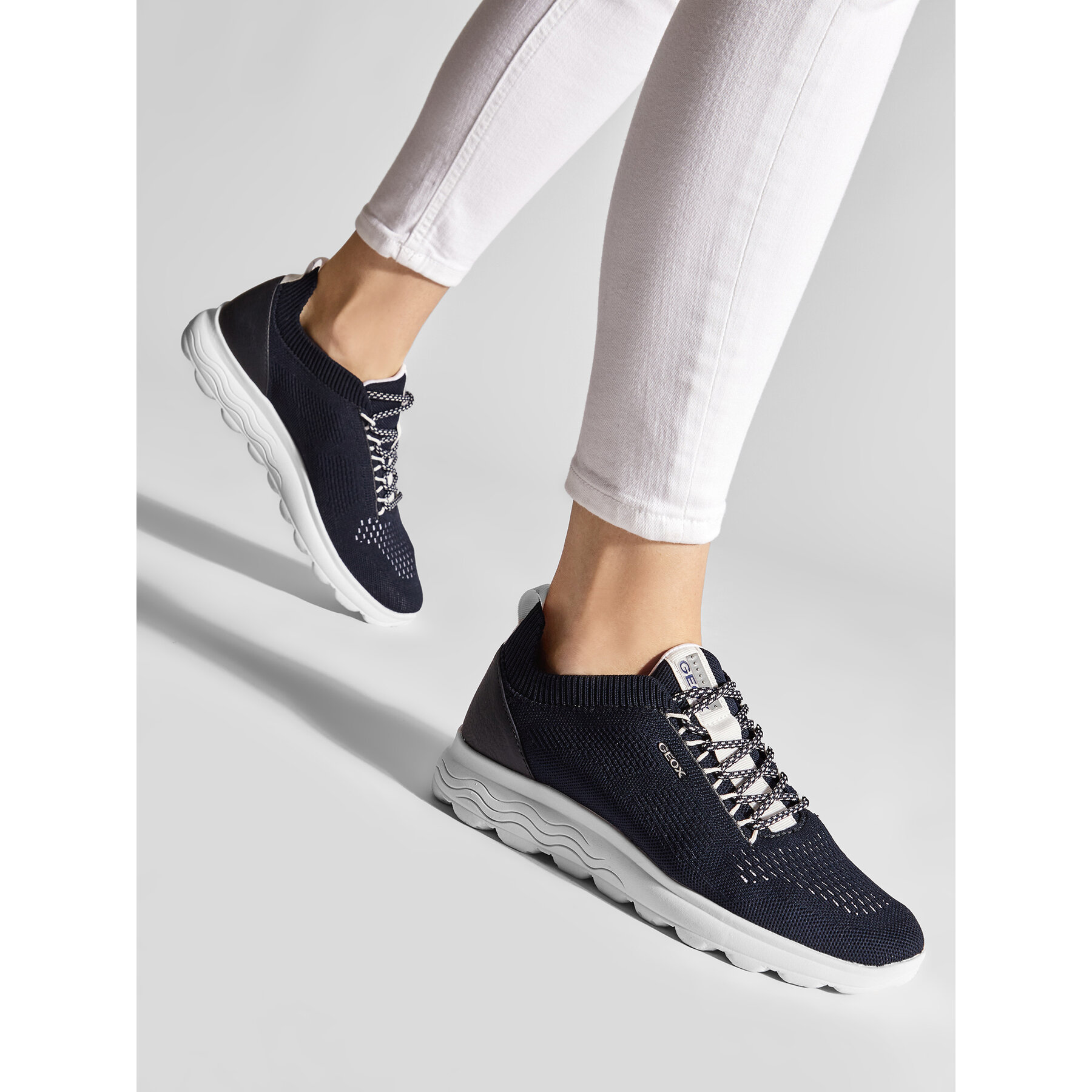 Sneakersy Geox D Spherica A D15NUA 0006K C4002 Tmavomodrá