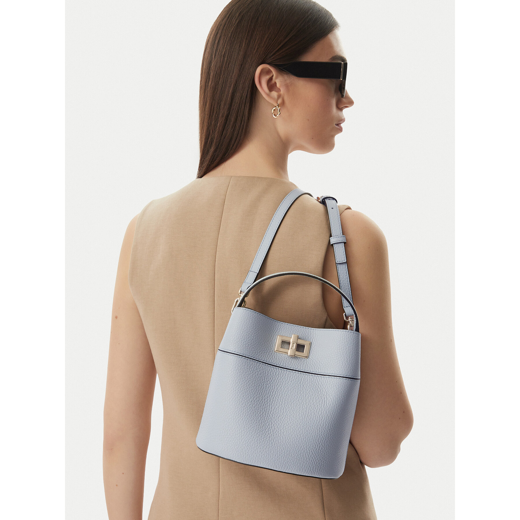 Geantă Furla Amelia Mini WE00879 HSF000 CN AR300 Albastru deschis