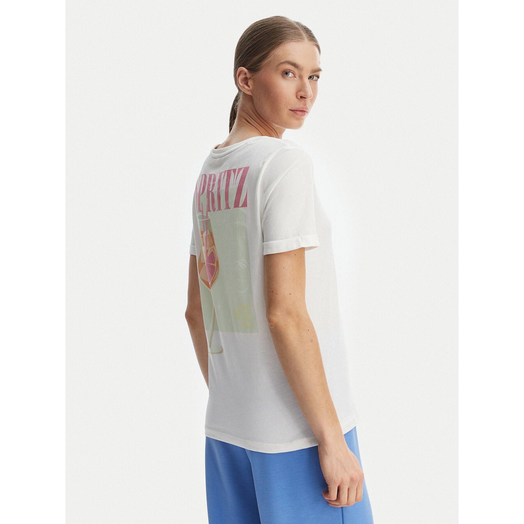 Only T-Shirt Kita 15291465 Weiß Regular Fit
