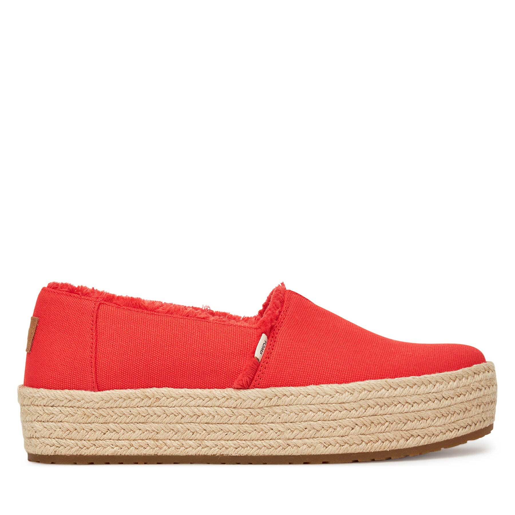 Espadrillas Toms Valencia Platform 10021919 Rosso