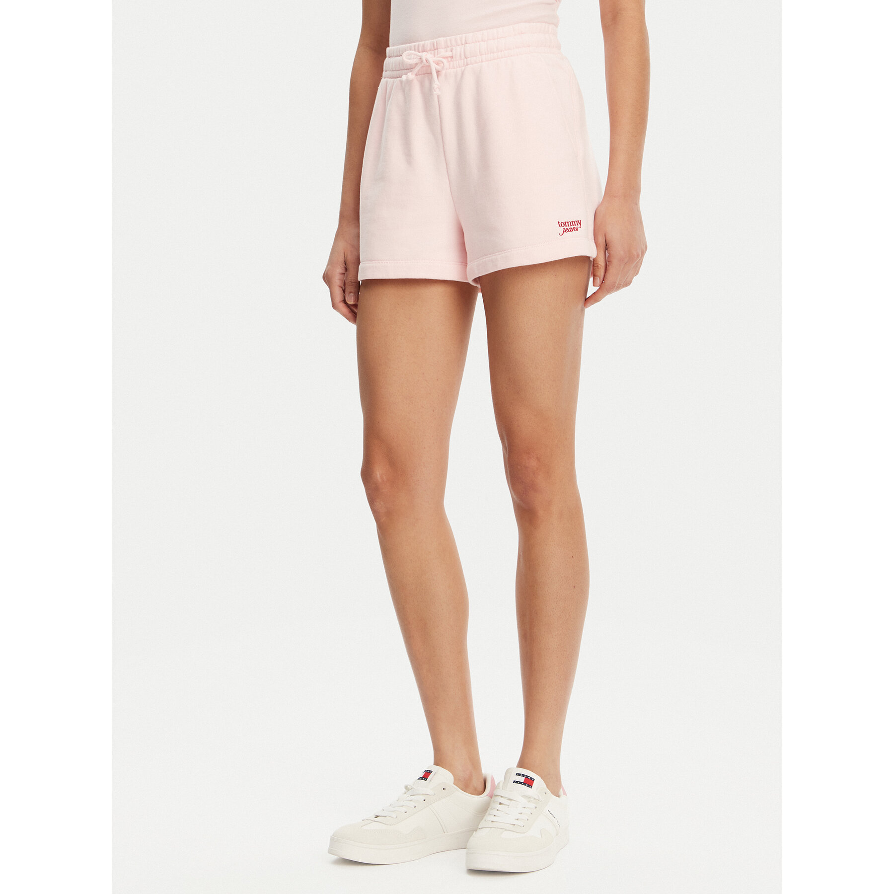 Tommy Jeans Sportshorts Script DW0DW20353 Rosa Regular Fit