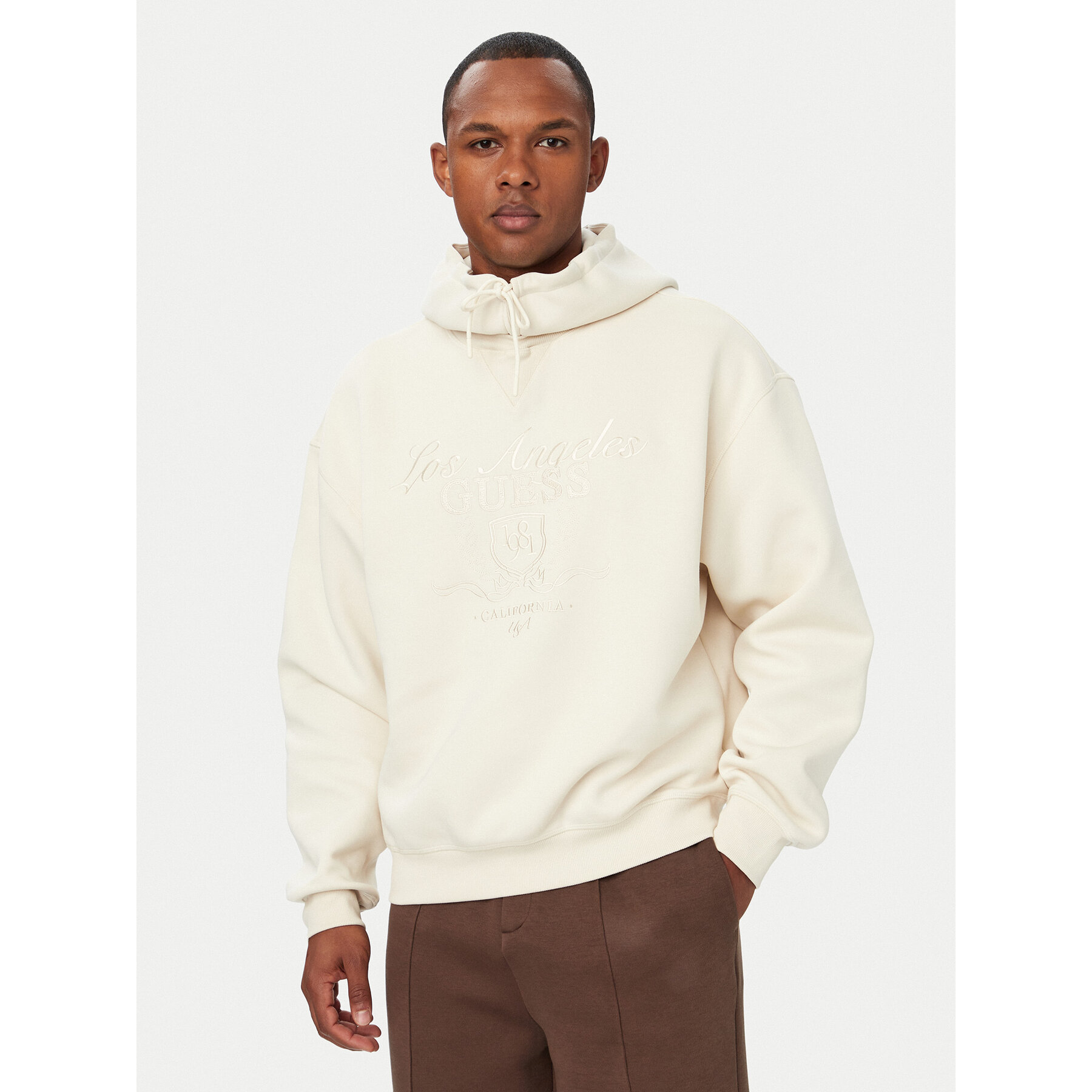 Guess Sweatshirt Z6YQ21 K4991 Creme Regular Fit