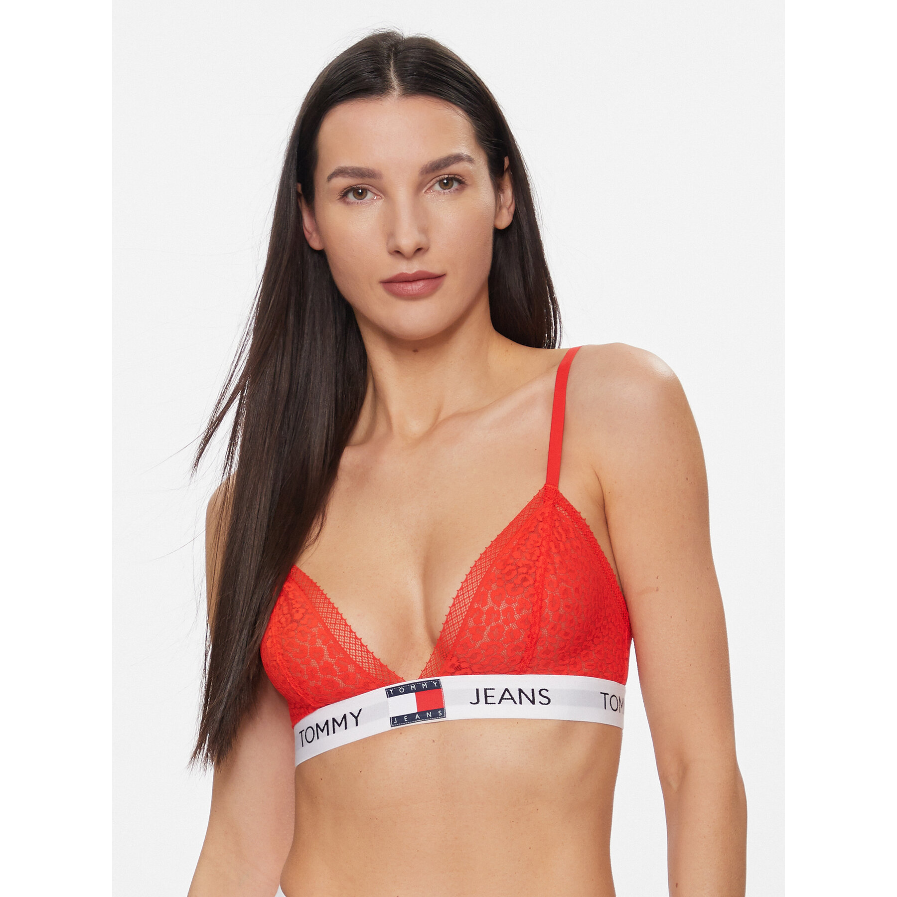 Tommy Jeans Bralette melltartó UW0UW05156 Piros