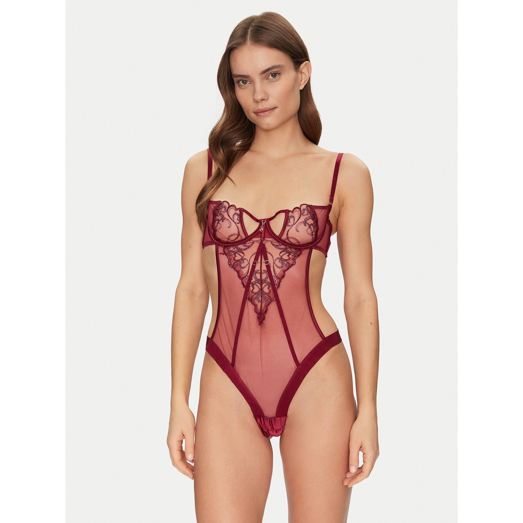 Hunkemöller Hunkemöller κορμάκι Scarlett 301036 Μπορντό