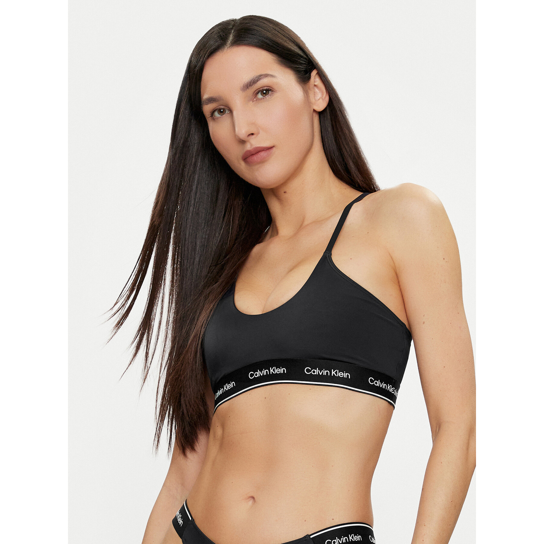 Calvin Klein Swimwear Bikini-Oberteil KW0KW02426 Schwarz