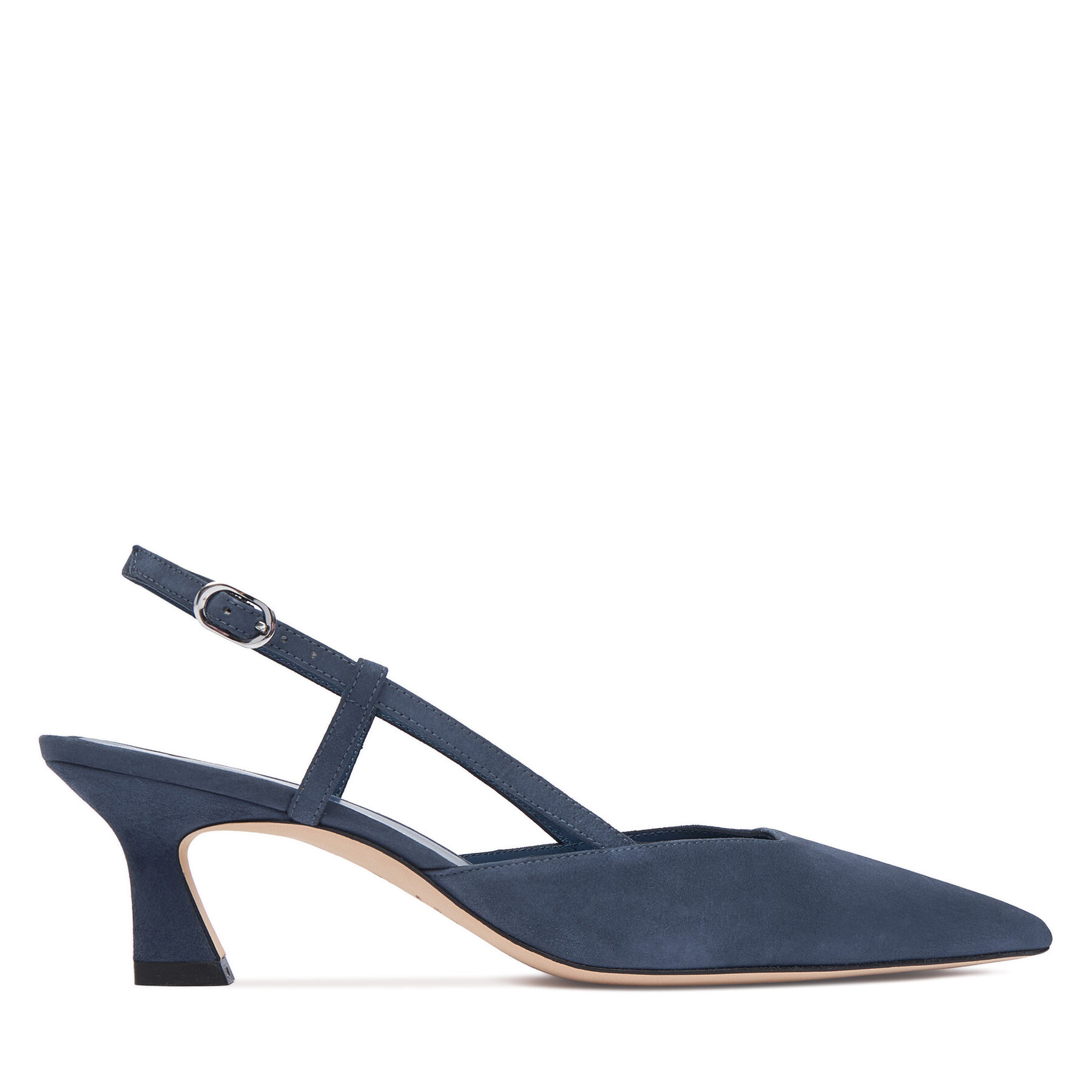 Pantofi pumps Stuart Weitzman Vinnie 50 Slingback SJ433 Bleumarin