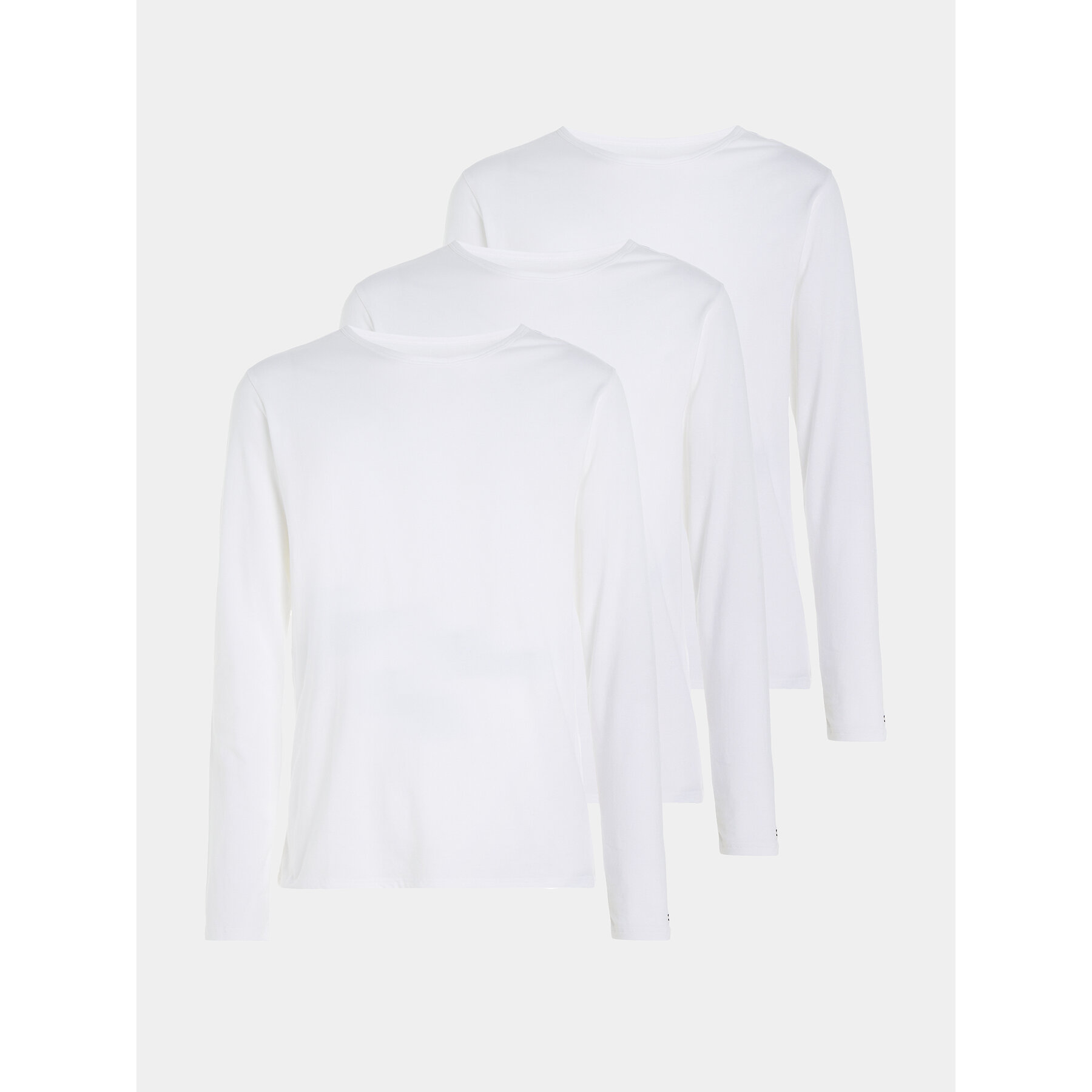 Tommy Hilfiger Langarmshirt-Set UM0UM03022 Weiß Slim Fit