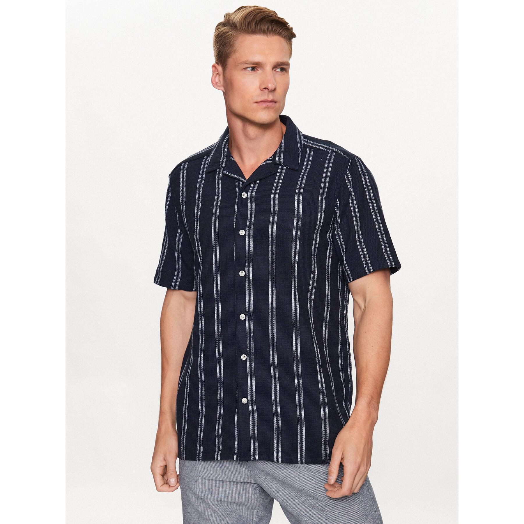Only & Sons Hemd 22025659 Dunkelblau Regular Fit