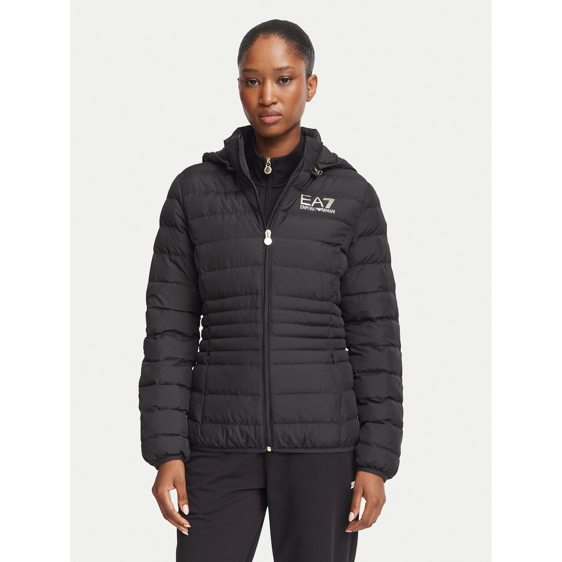 EA7 Emporio Armani Übergangsjacke 8NTB23 TNF8Z 0200 Schwarz Regular Fit