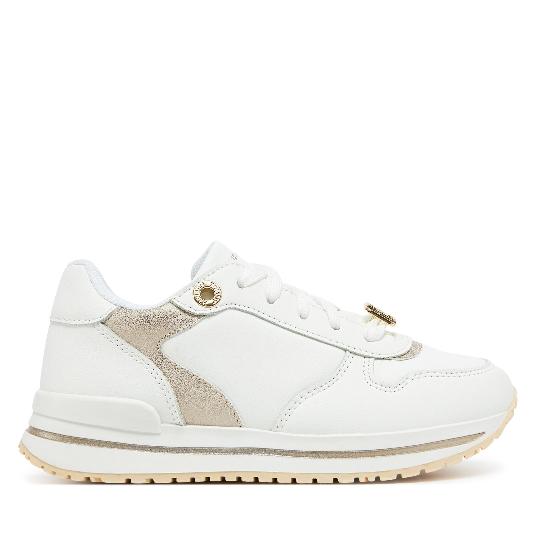 Snīkeri Tommy Hilfiger Low Cut Lace-Up Sneaker T3A9-33765-1355 M Balts