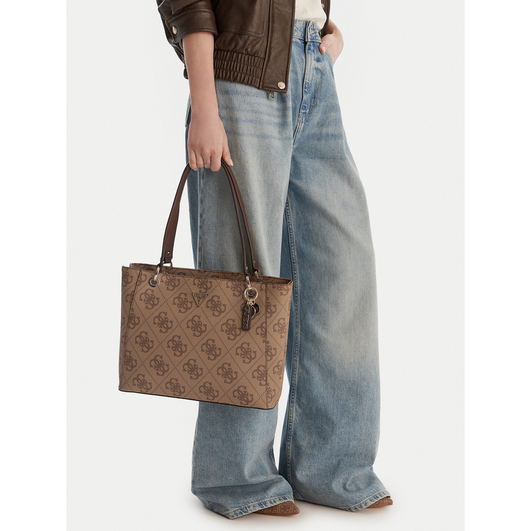 Τσάντα Guess Noelle II HWSO96 72250 Καφέ