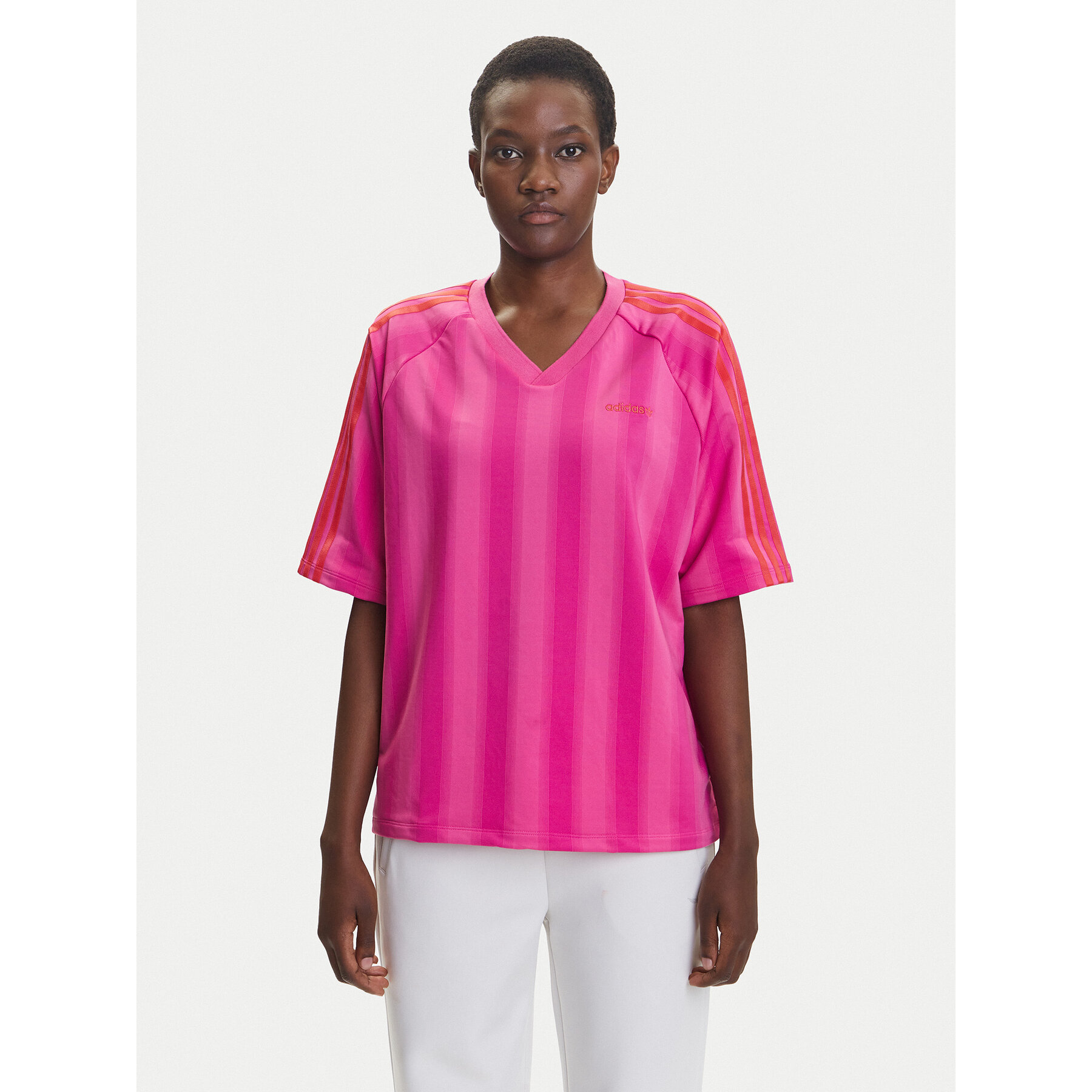 adidas T-shirt Linear JW6021 Rosa Oversize