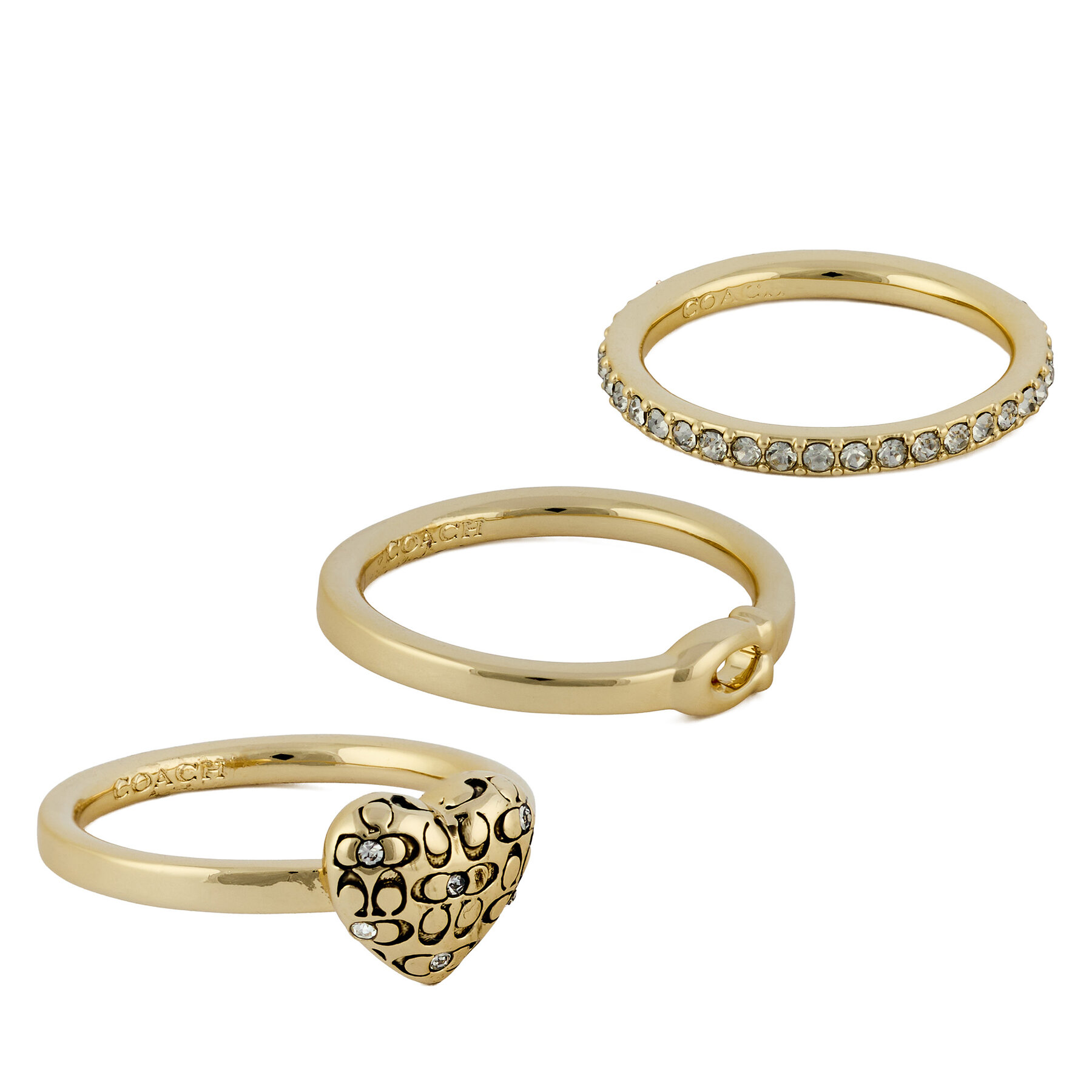 Set anelli Coach 37460424 Oro
