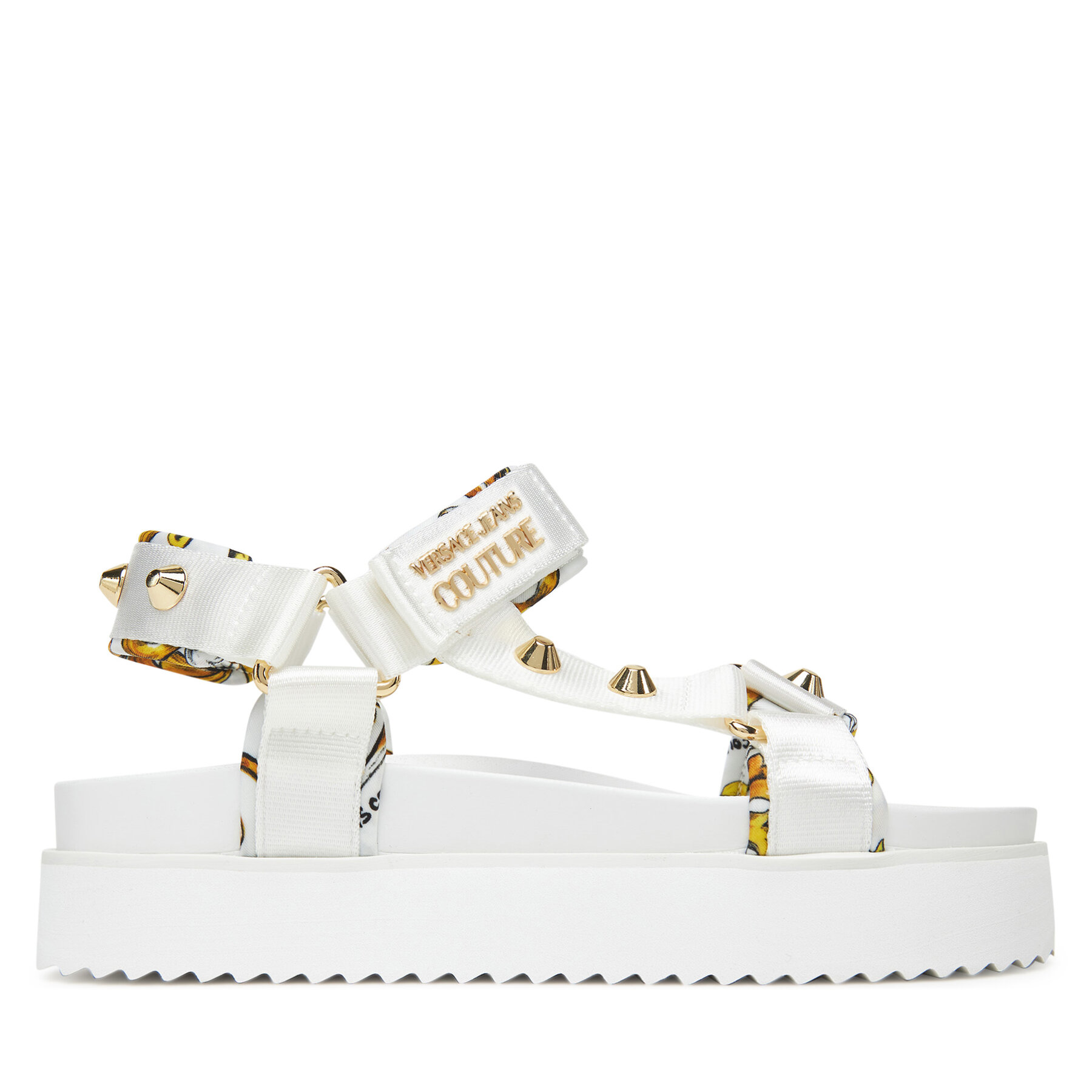 Damskie Sandały Versace Jeans Couture, Rozmiar 35 Biały 78VA3SM2