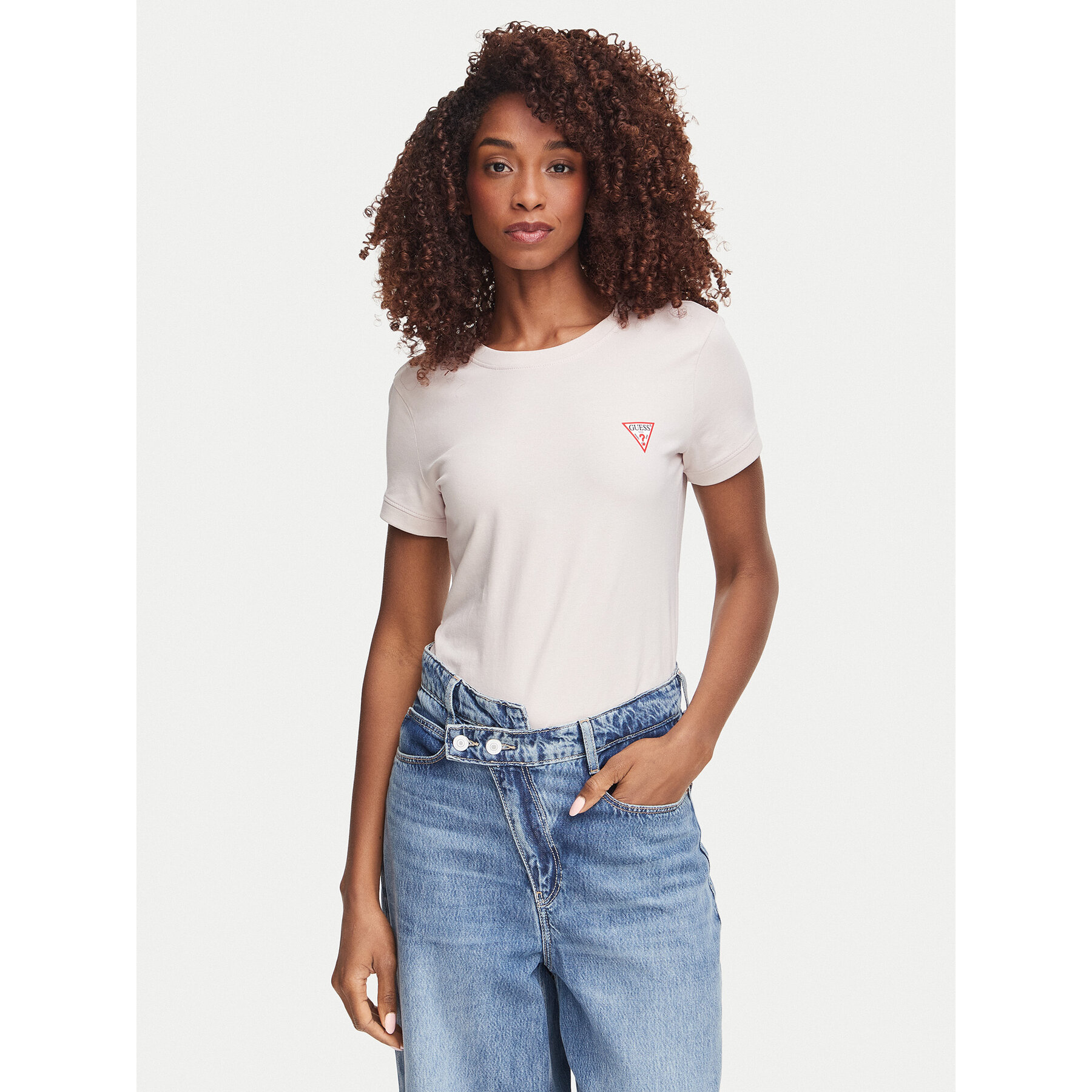 Guess T-Shirt W2YI44 J1314 Helllila Slim Fit