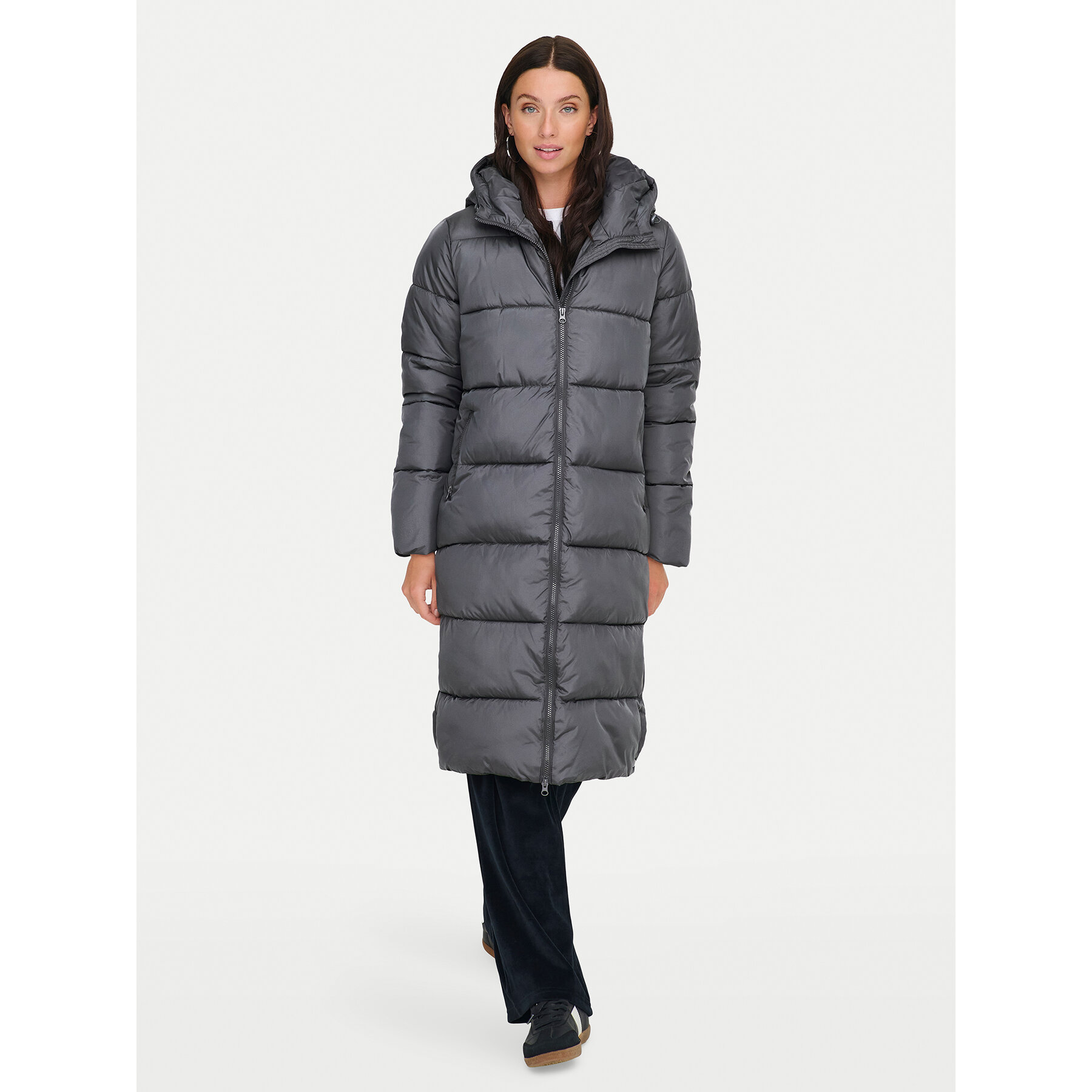 ONLY Winterjacke Montana 15226559 Grau Relaxed Fit