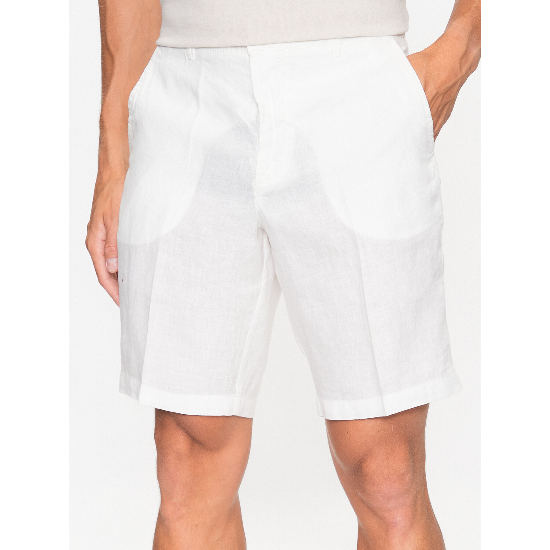 United Colors Of Benetton Stoffshorts 4AGH59548 Écru Regular Fit