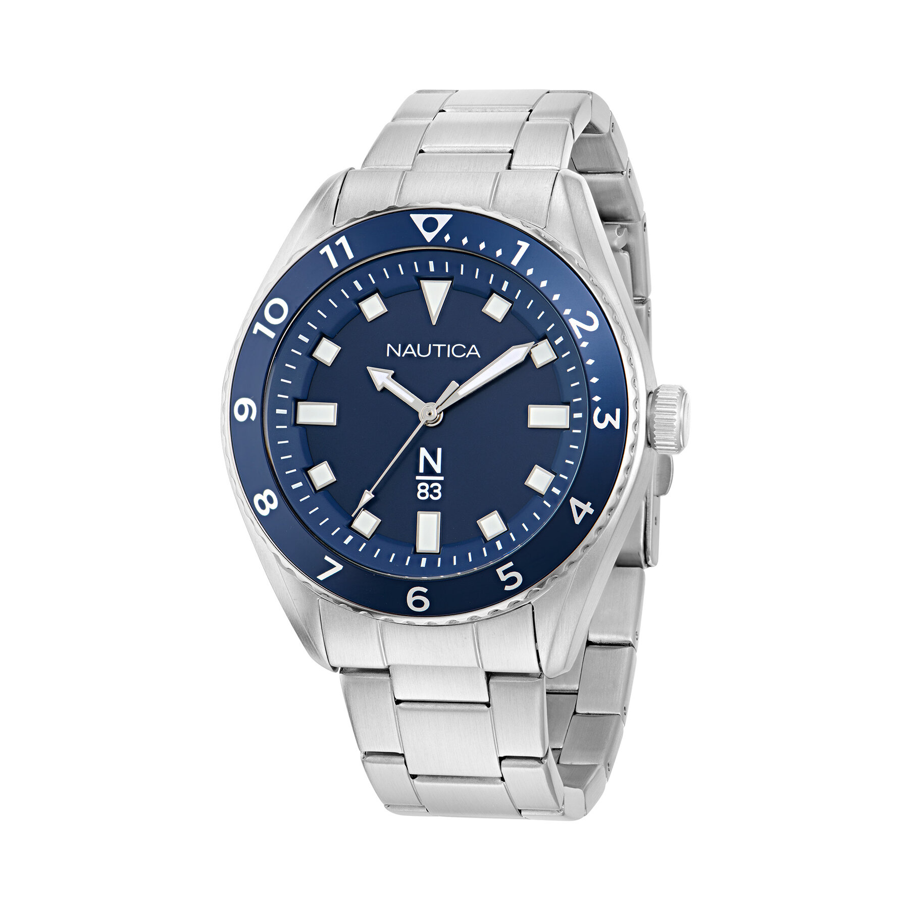 Ročna ura Nautica Finn World NAPFWF407 Srebrna