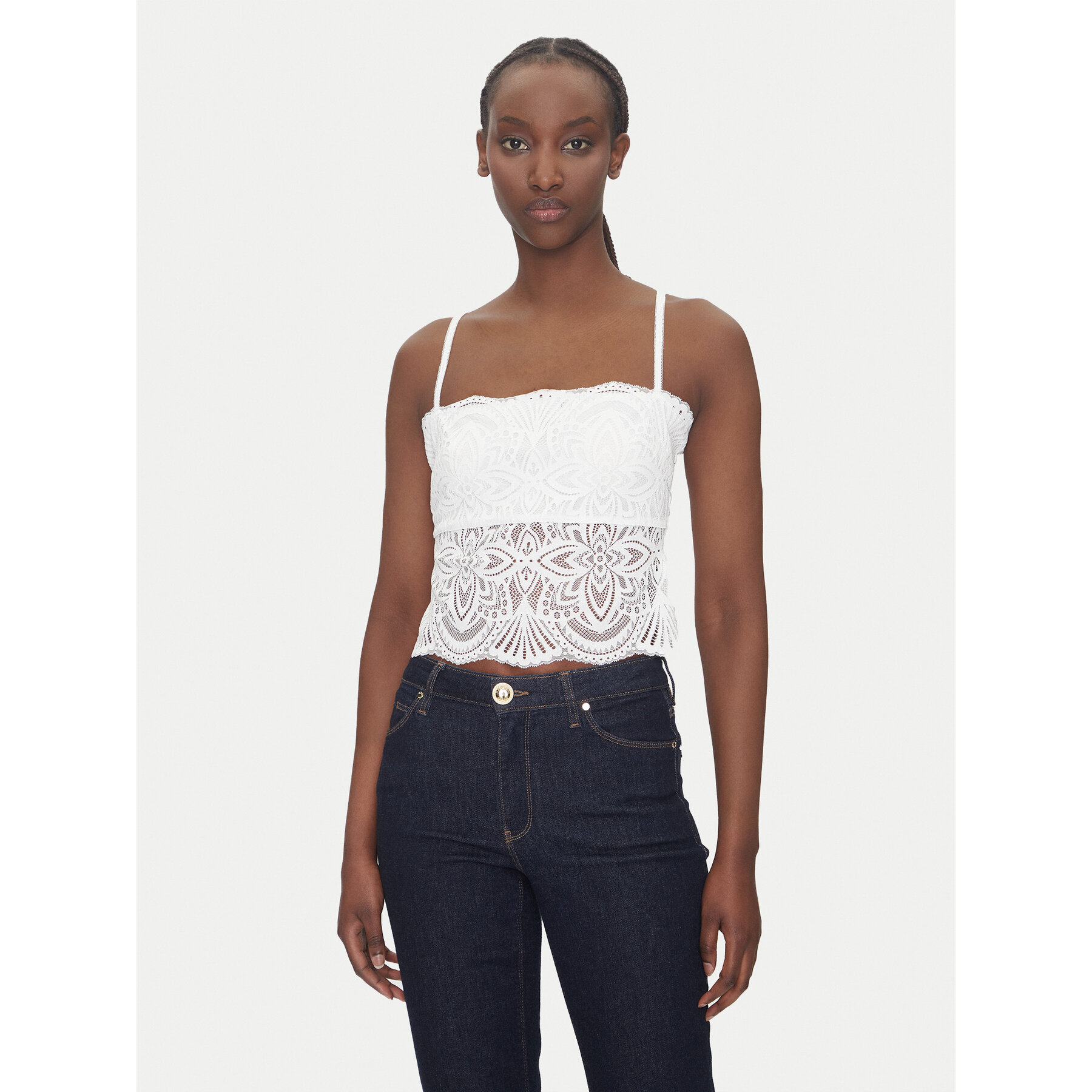 Morgan Morgan Τοπ 242-BINGO Εκρού Slim Fit