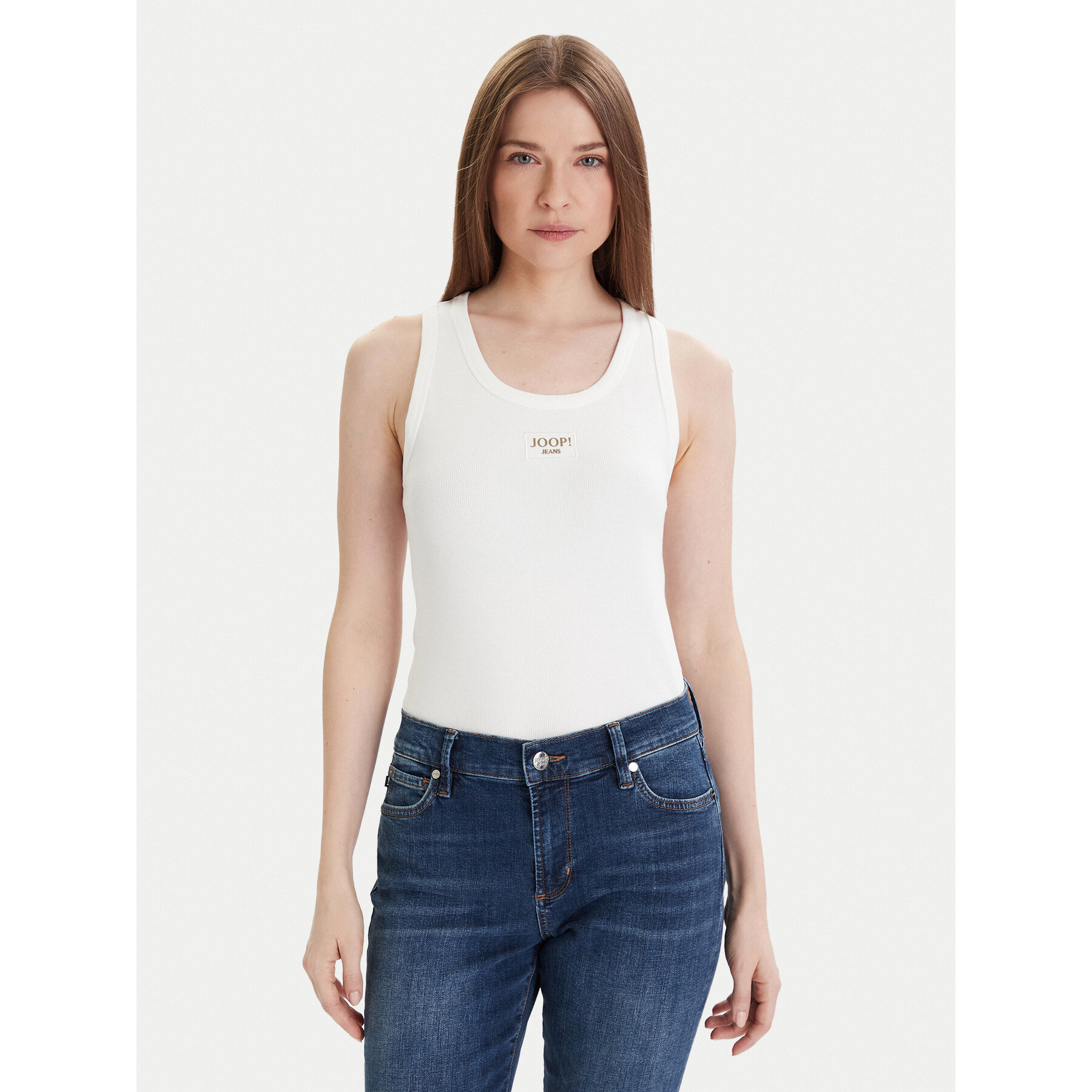 JOOP! Jeans Top 30046103 Bijela Slim Fit