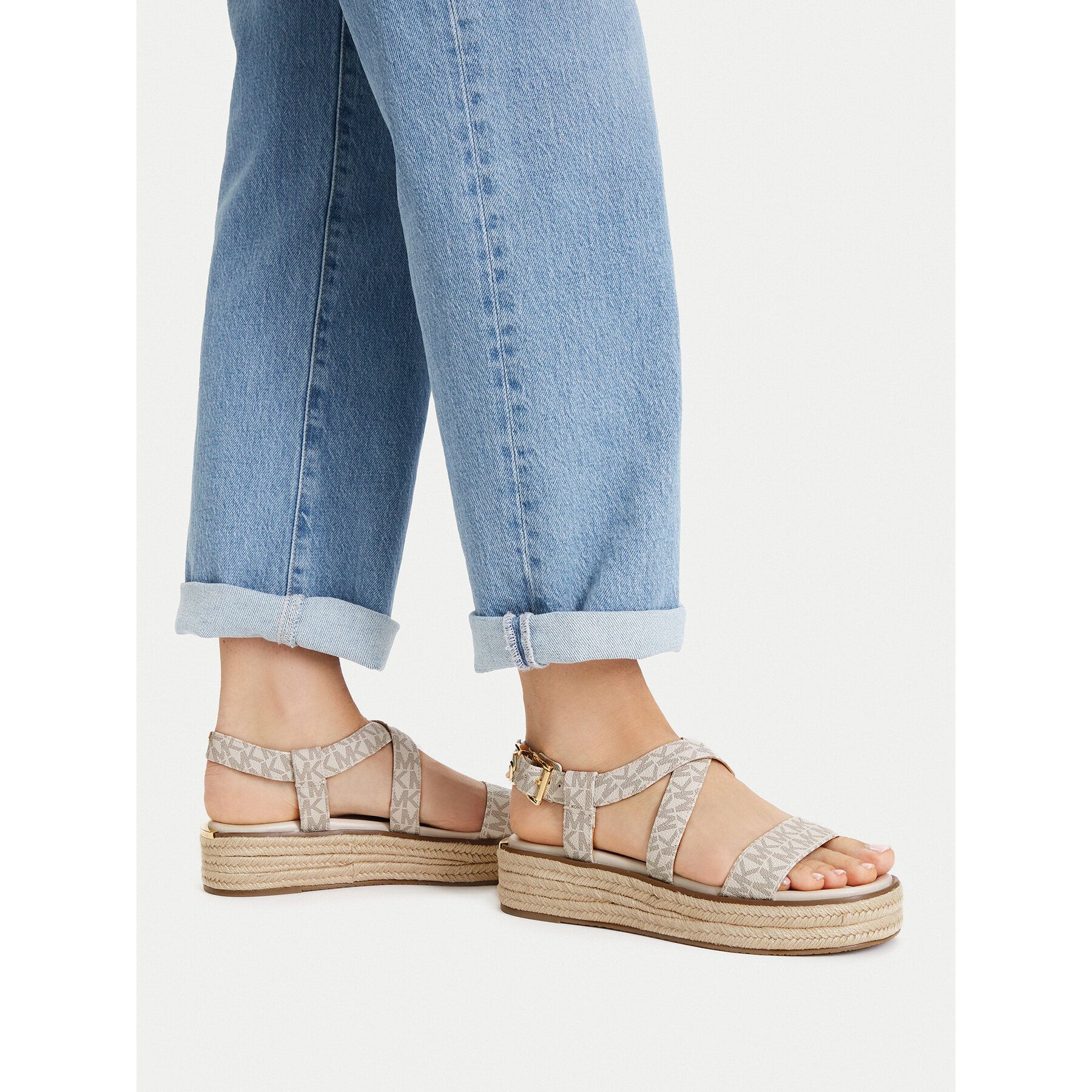 Espadrile MICHAEL Michael Kors Lynn 40S5LYFS1B Écru