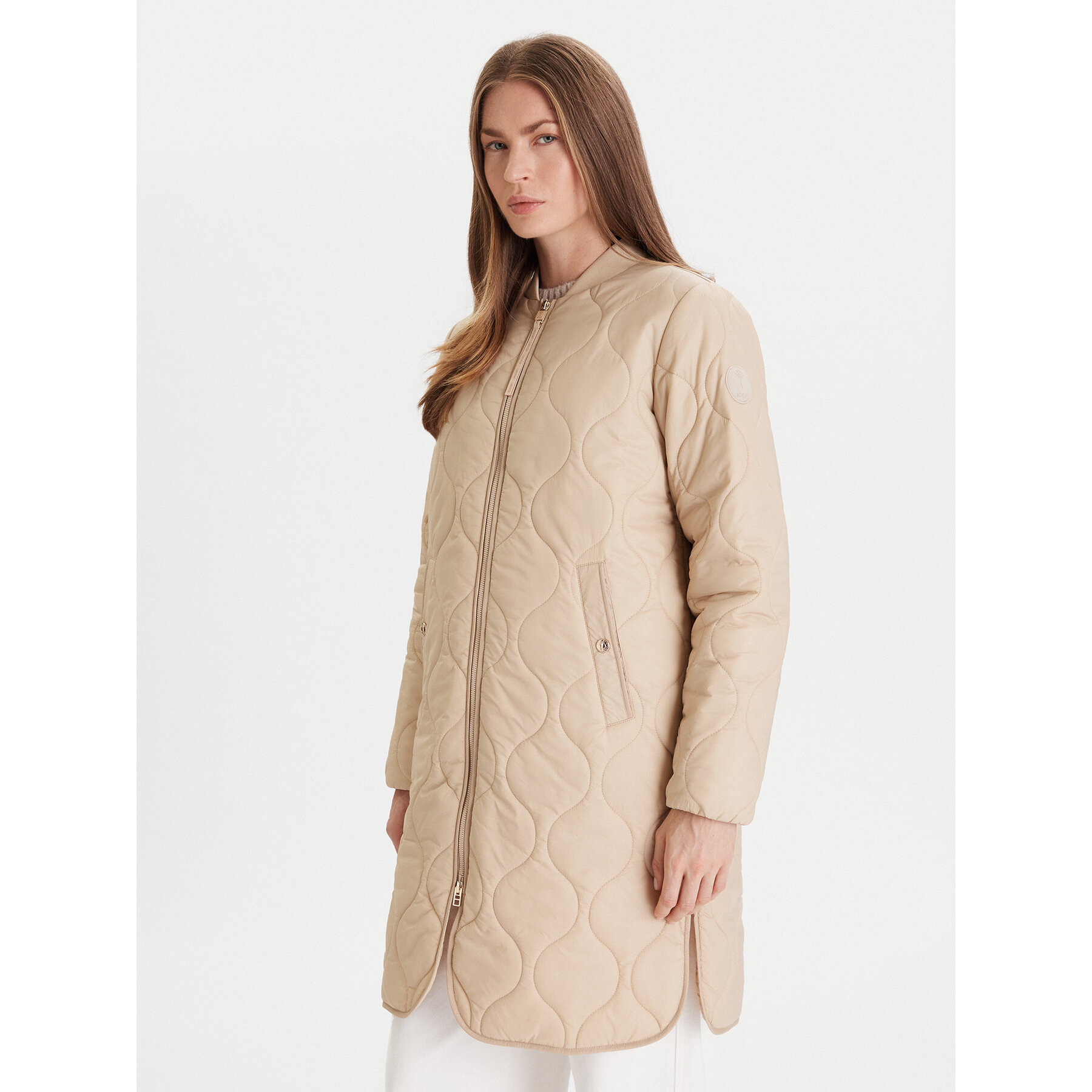JOOP! Winterjacke Carla 10018874 30047609 Beige Regular Fit