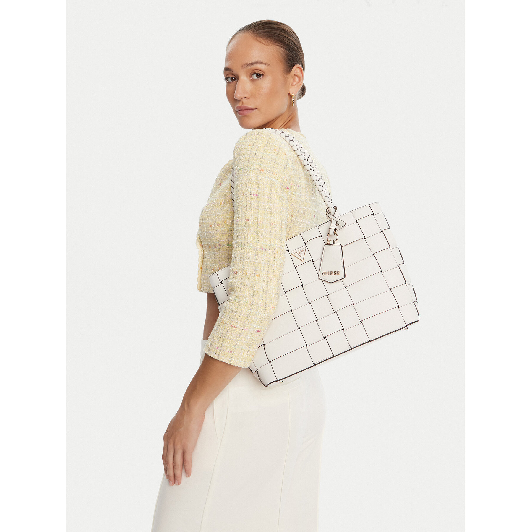 Geantă Guess Maylee HWWG96 61220 Alb