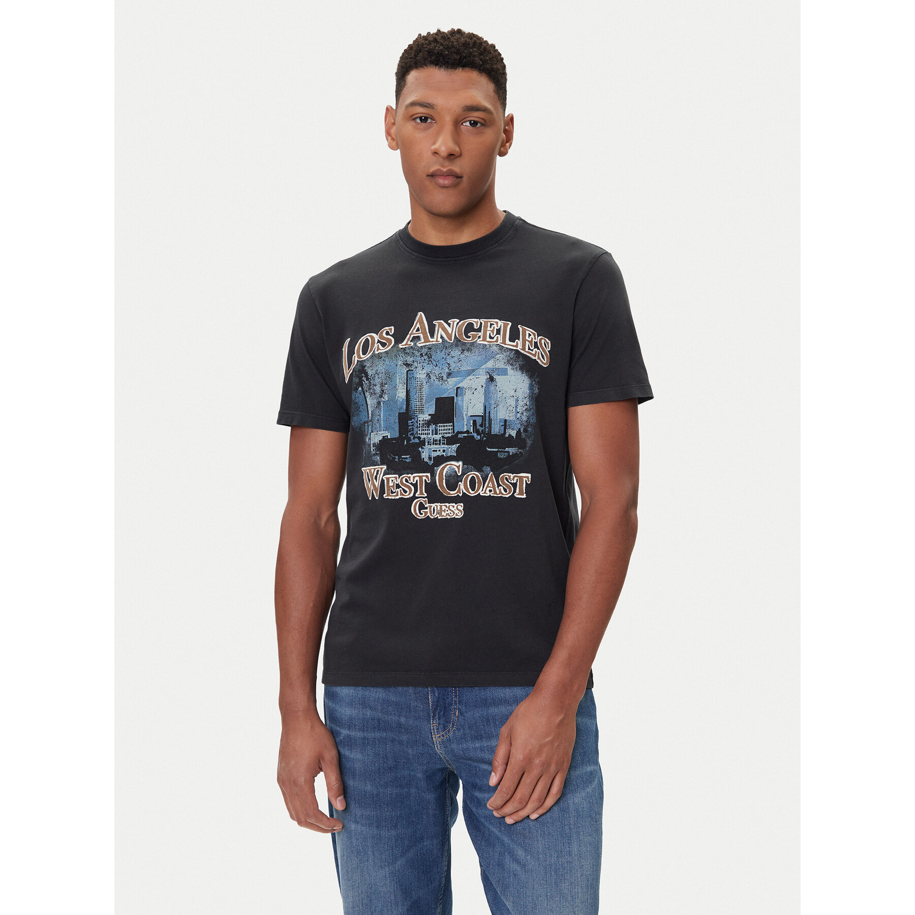 Guess T-Shirt M5BI02 K8FQ4 Nero Regular Fit