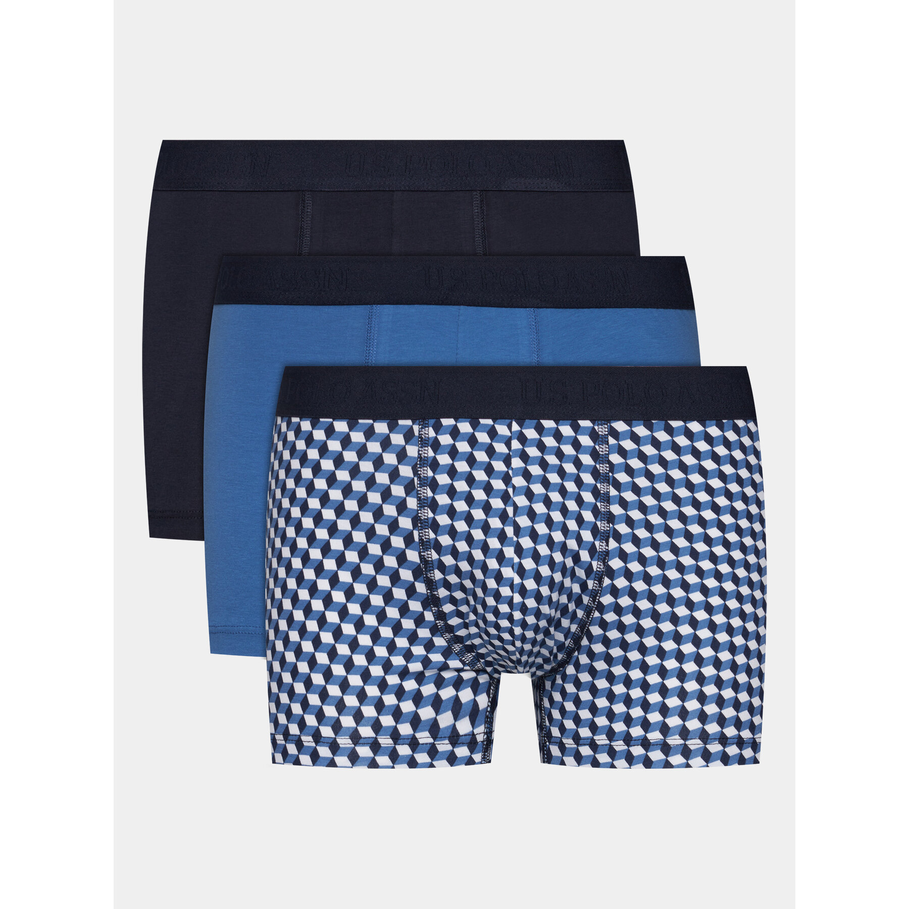 U.S. Polo Assn. U.S. Polo Assn. Σετ μποξεράκια 3 τμχ 80256 Μπλε