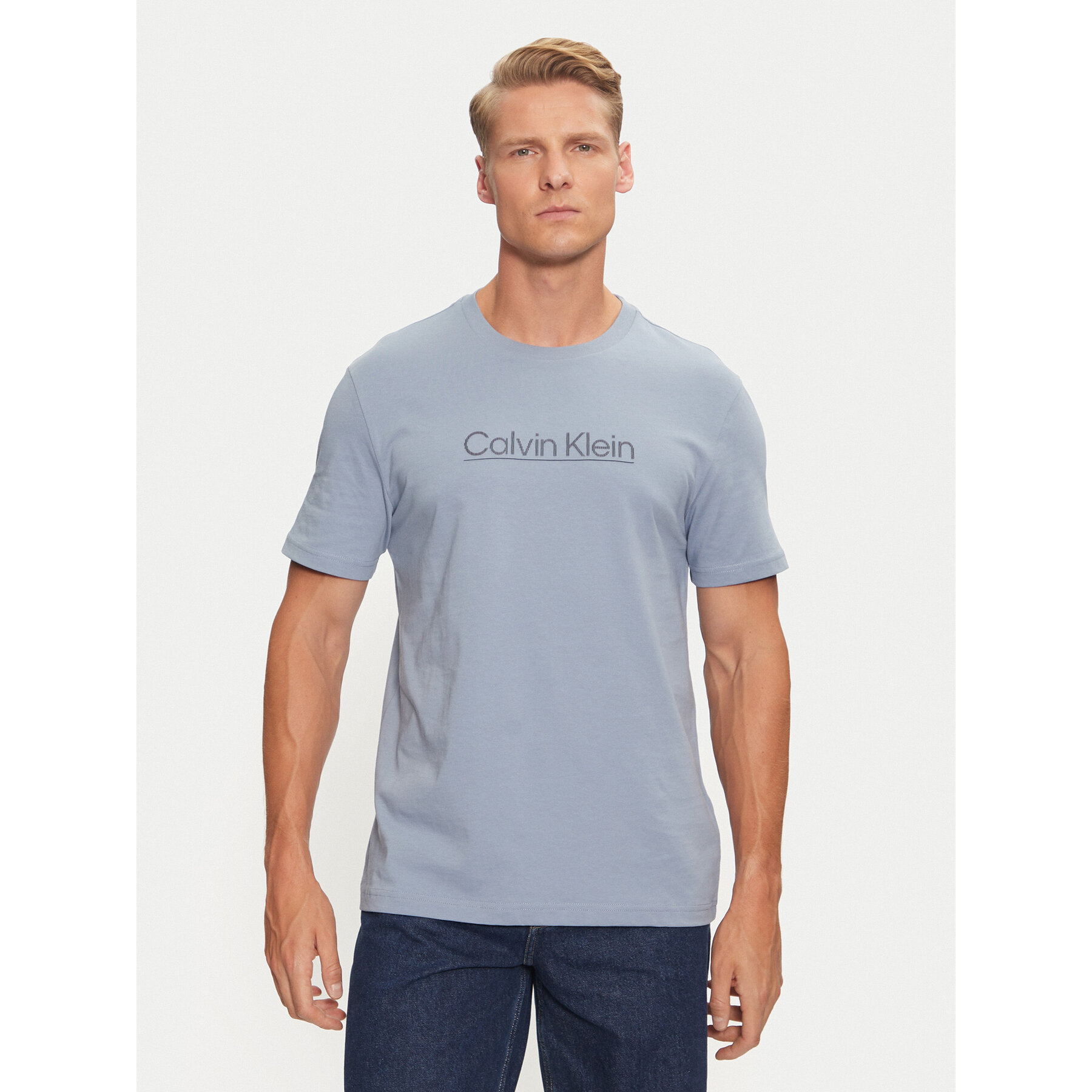 Calvin Klein T-Shirt K10K113587 Μπλε Regular Fit
