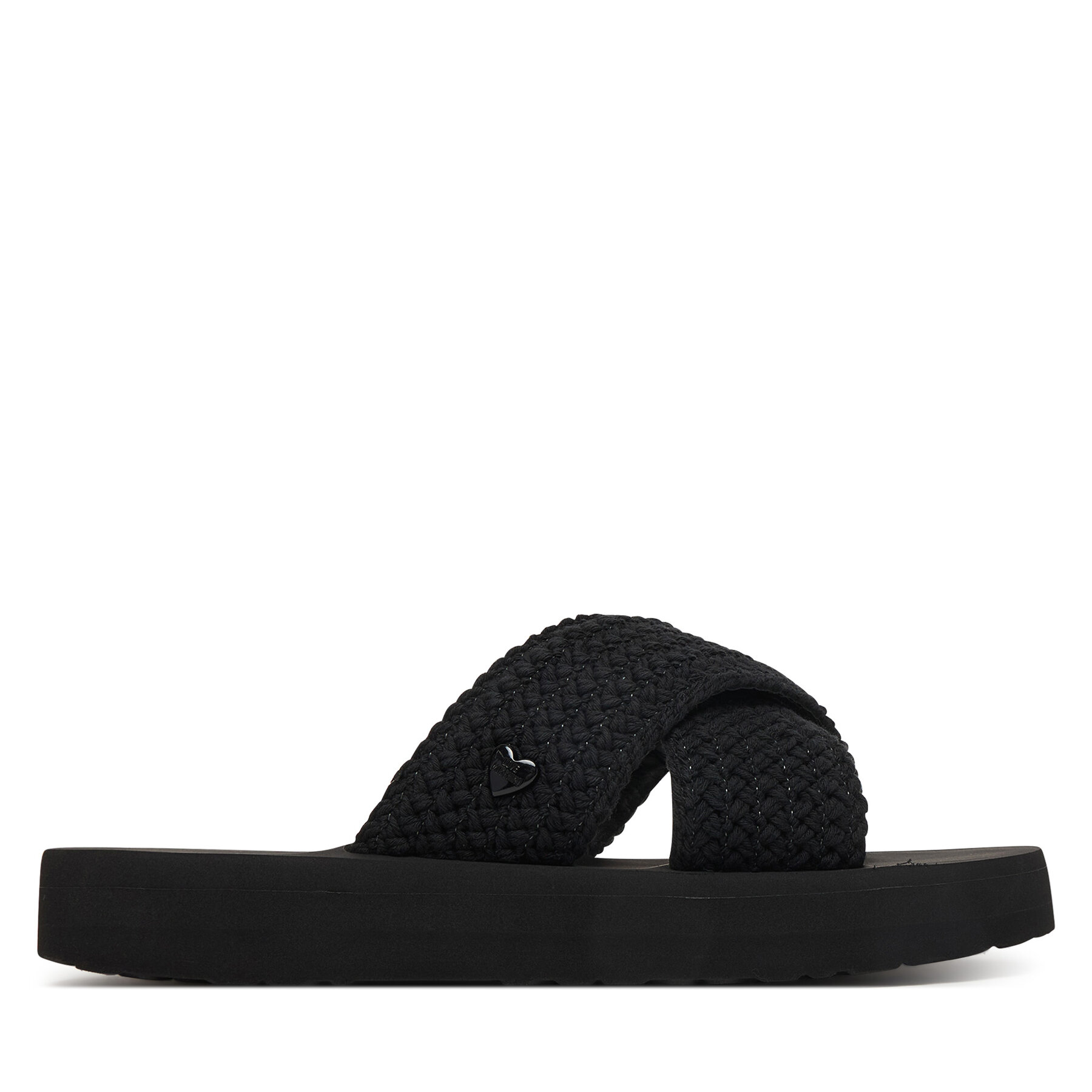 Şlapi LOVE MOSCHINO JA28324G0OJQC000 Negru