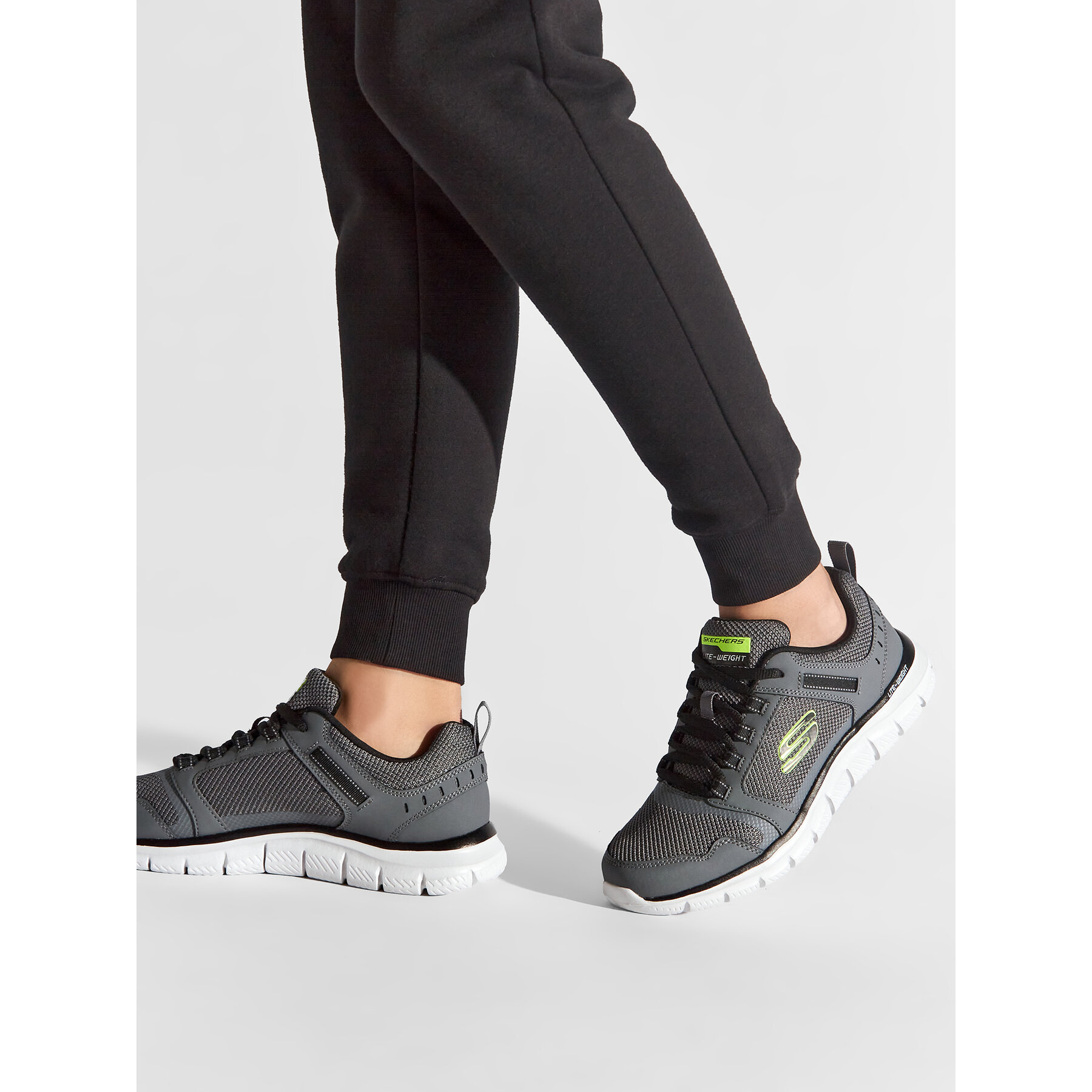 Sneakersy Skechers Knockhill 232001/CCBK Sivá