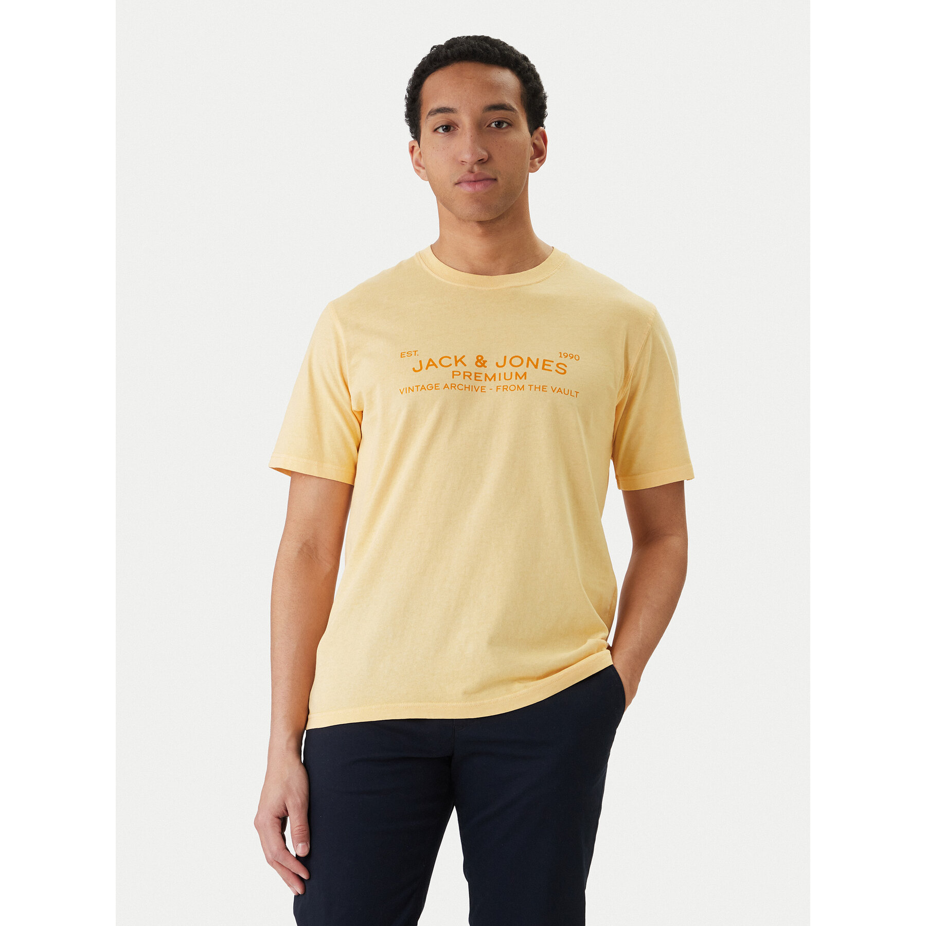 Jack & Jones T-shirt Blucaleb 12293014 Bež Regular Fit