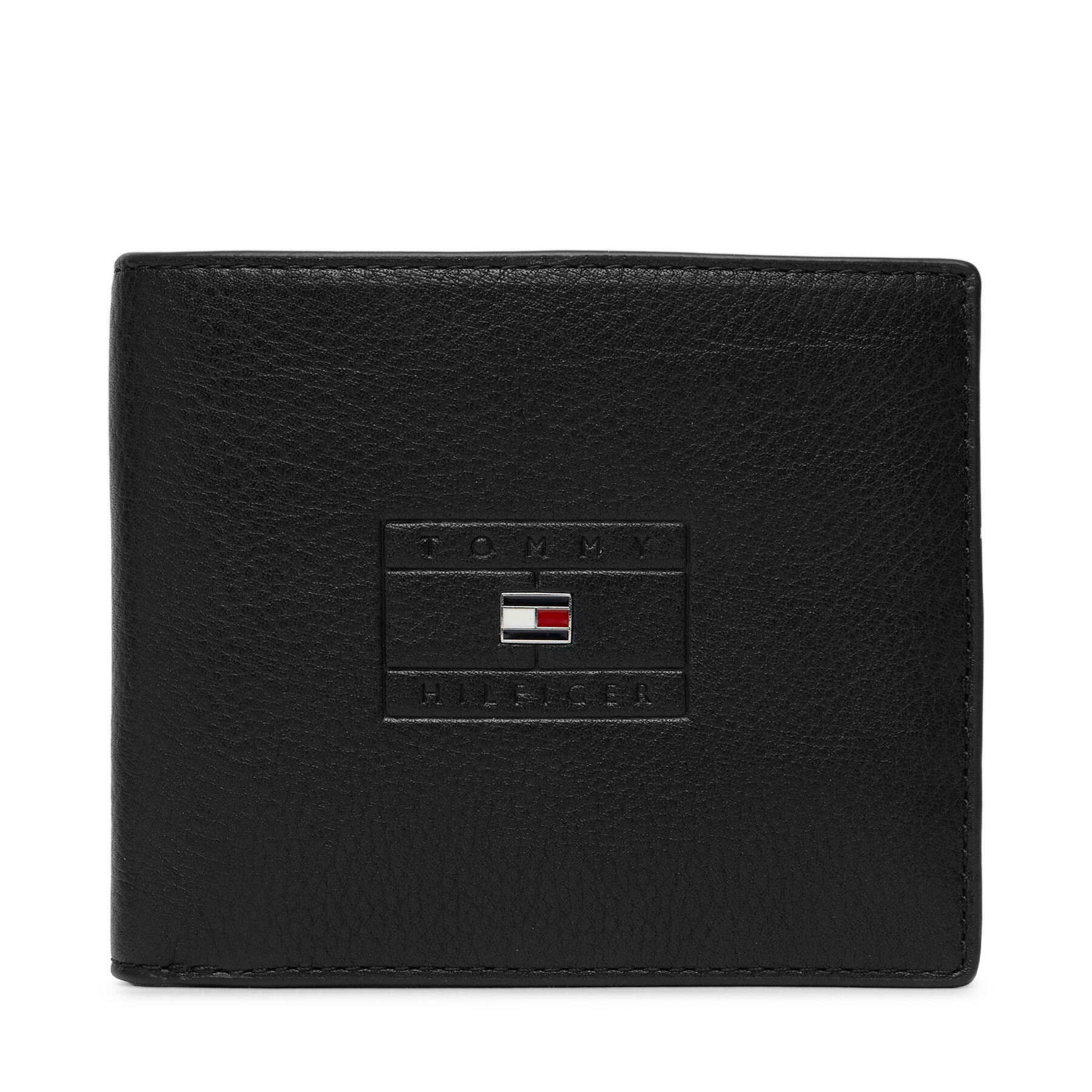 Pénztárca Tommy Hilfiger Th Casual Flag Cc And Coin AM0AM14255 Fekete