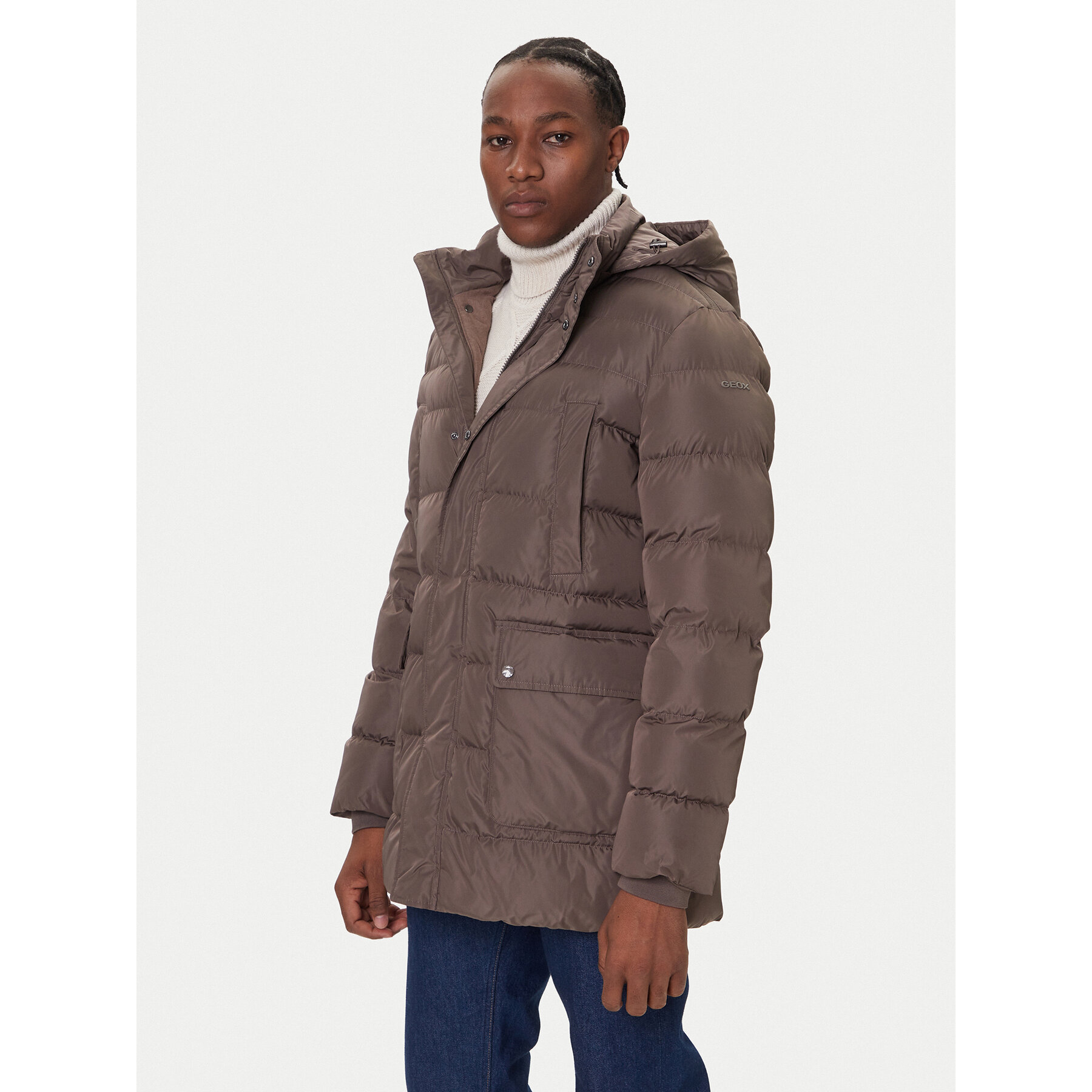 Geox Winterjacke Leitan M5628B T3266 F1432 Beige Regular Fit