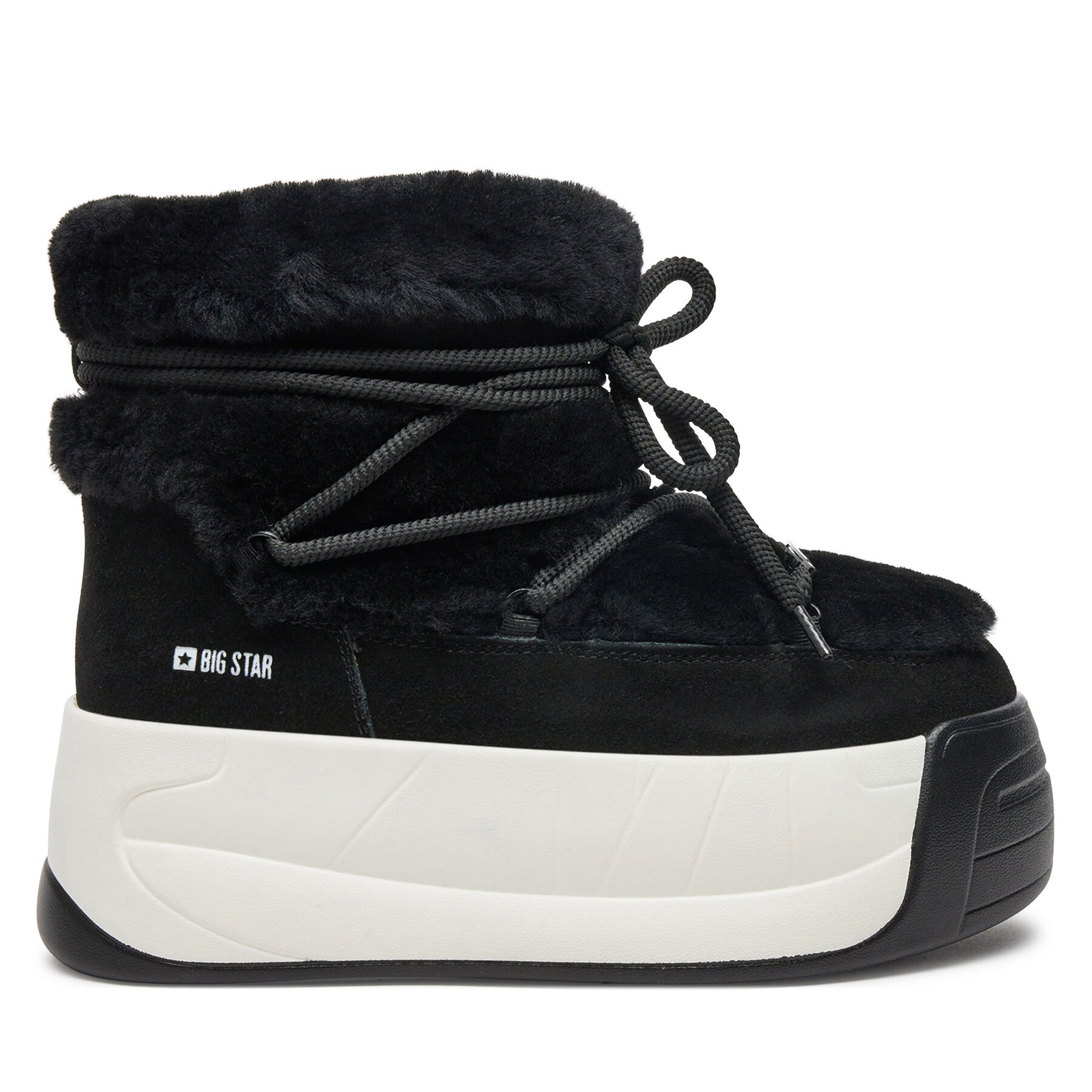 Damskie Śniegowce Big Star Shoes, Rozmiar 38 Czarny OO274A206