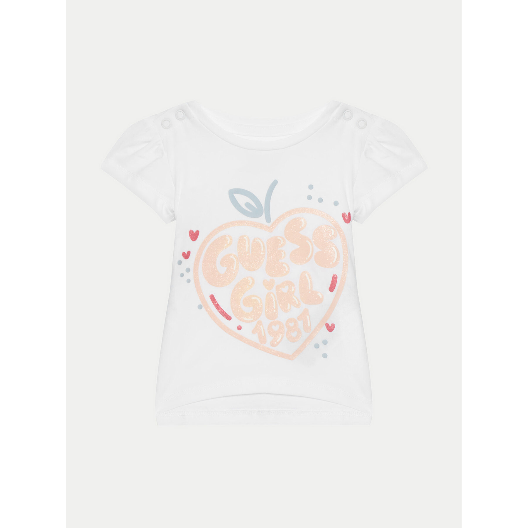 Guess T-Shirt A5GI01 K6YW4 Λευκό Regular Fit