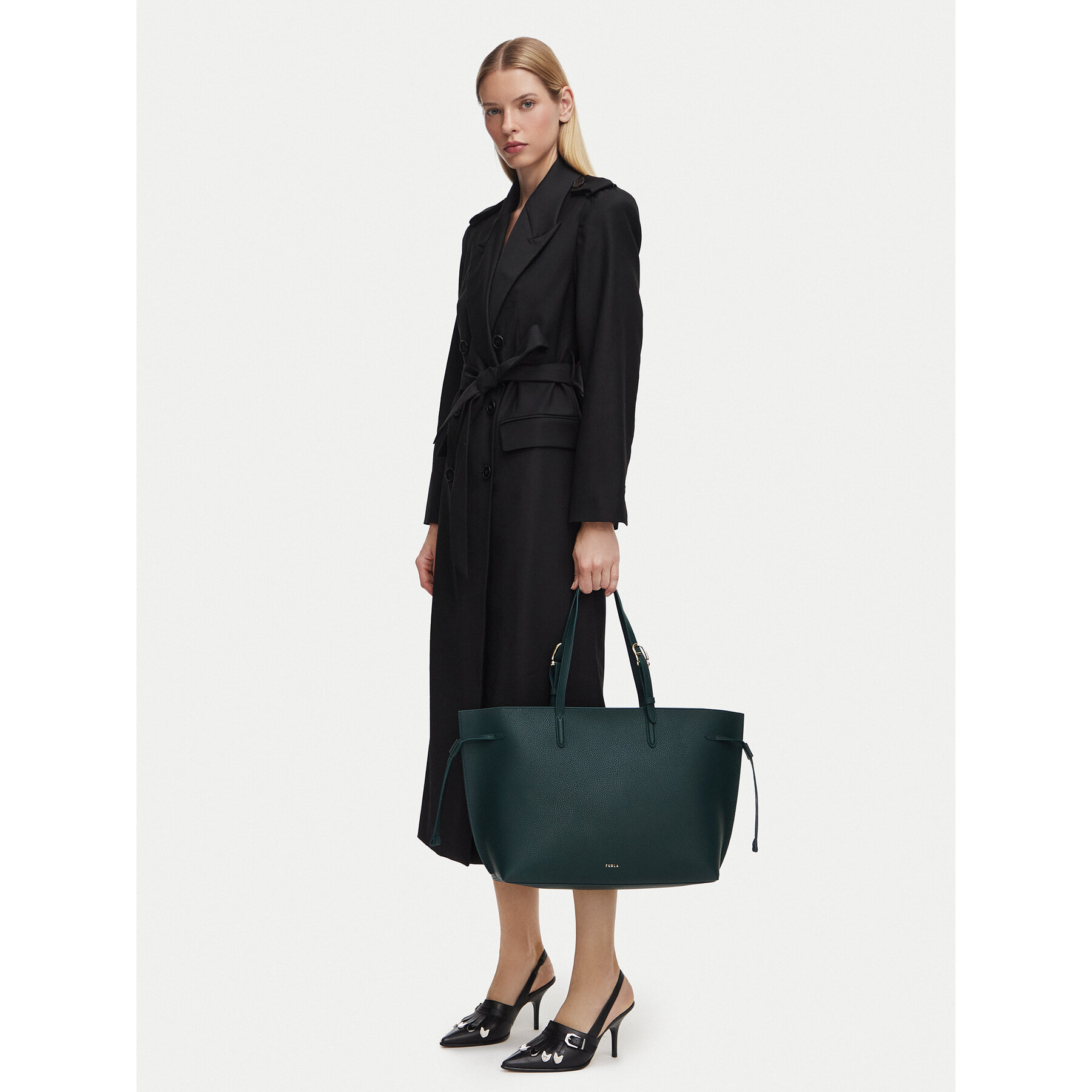 Ročna torba Furla Ava L WB02059 BX4329 CN 4913S Temno zelena