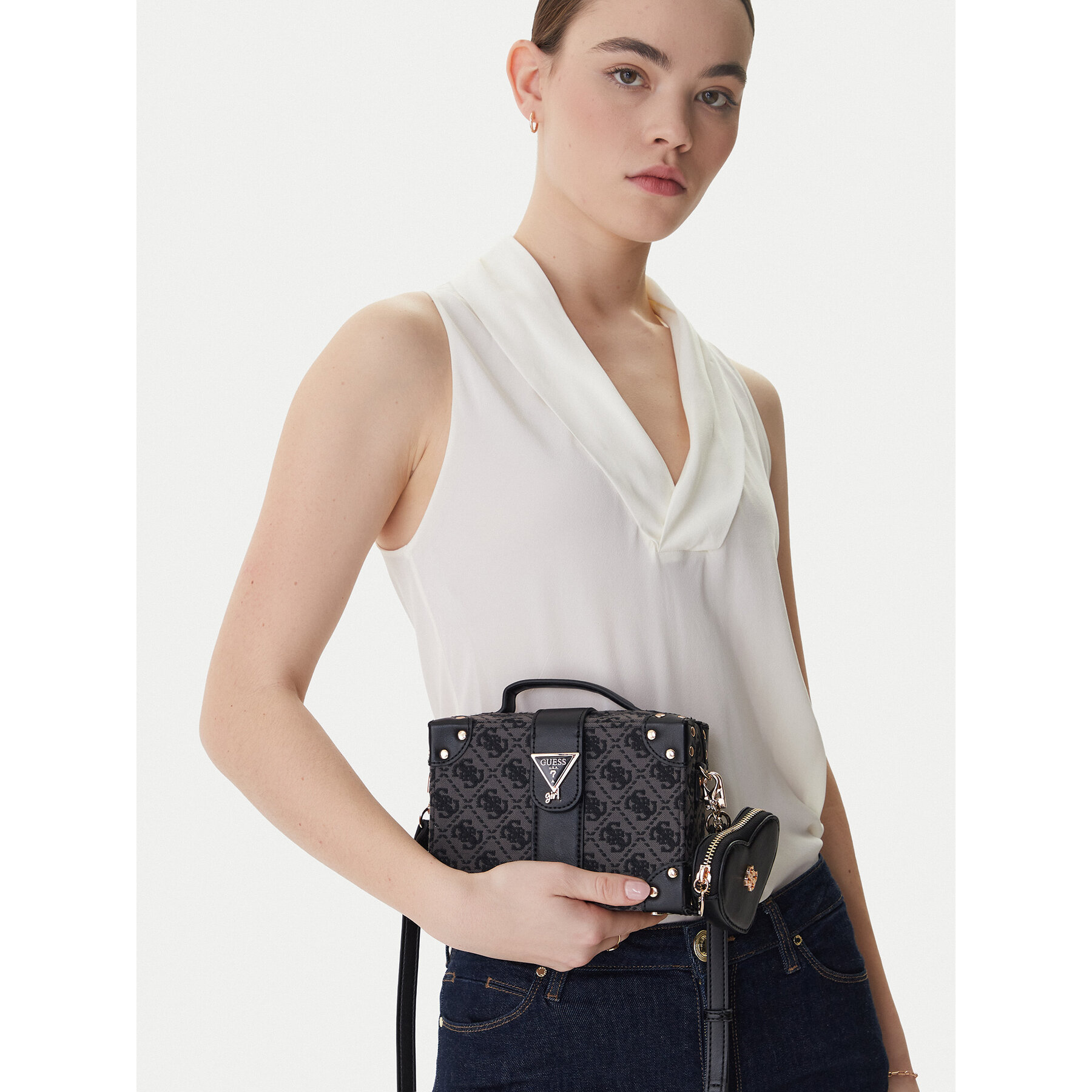 Дамска чанта Guess J6RZ01 WK590 Сив