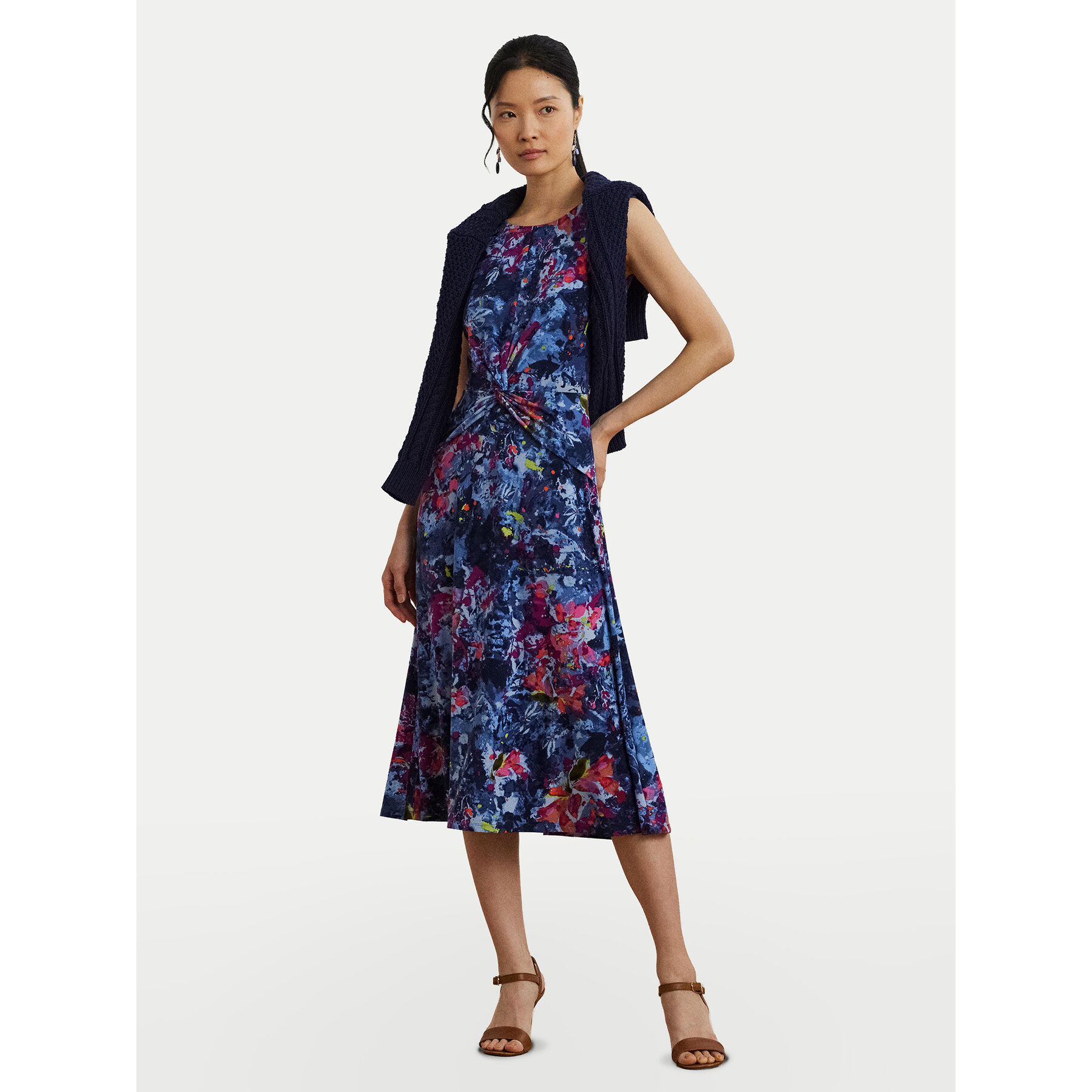 LAUREN RALPH LAUREN Coctailkleid 200973610001 Dunkelblau Regular Fit