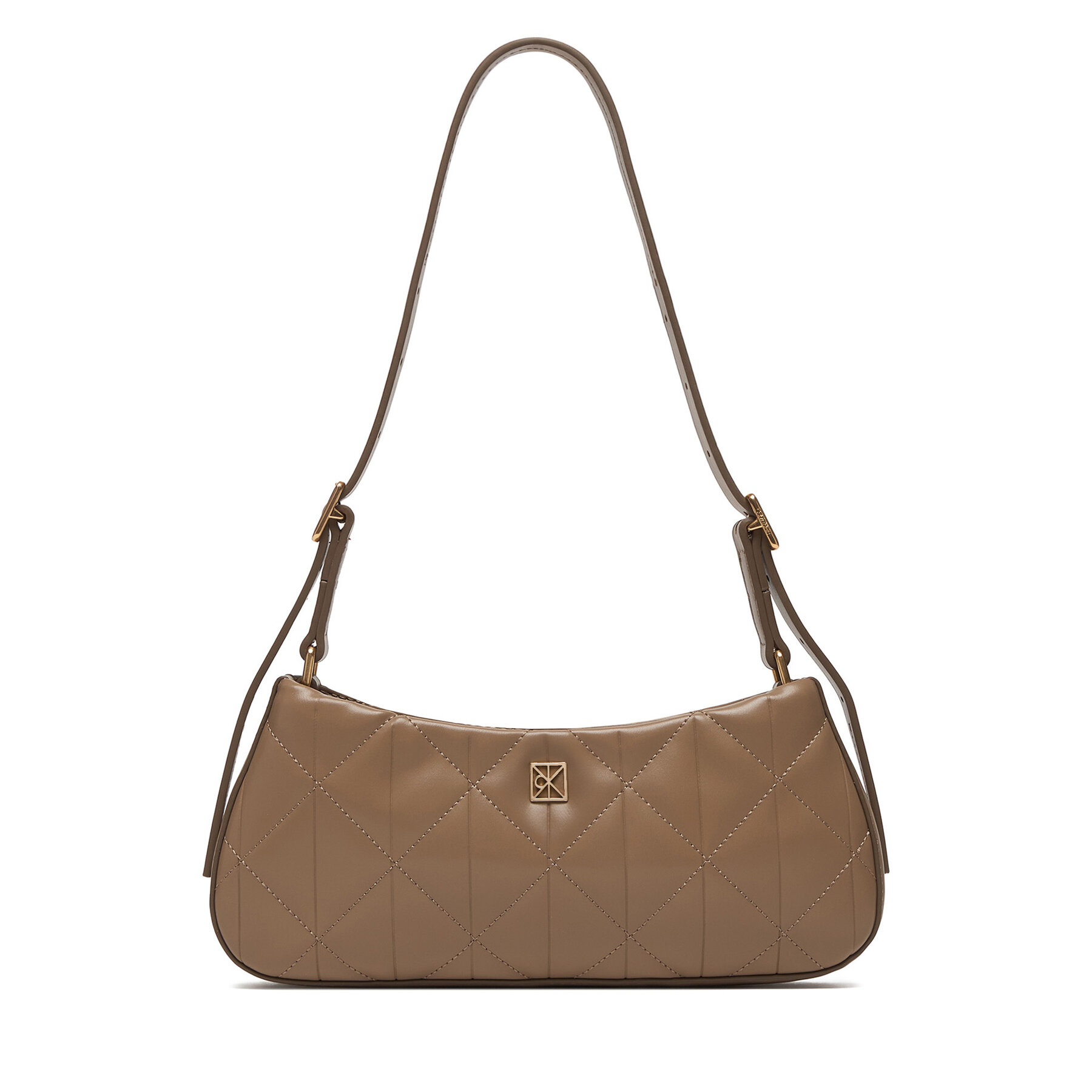 Дамска чанта Calvin Klein Quilted Sm Shoulder Bag LV04F3327G Бежов
