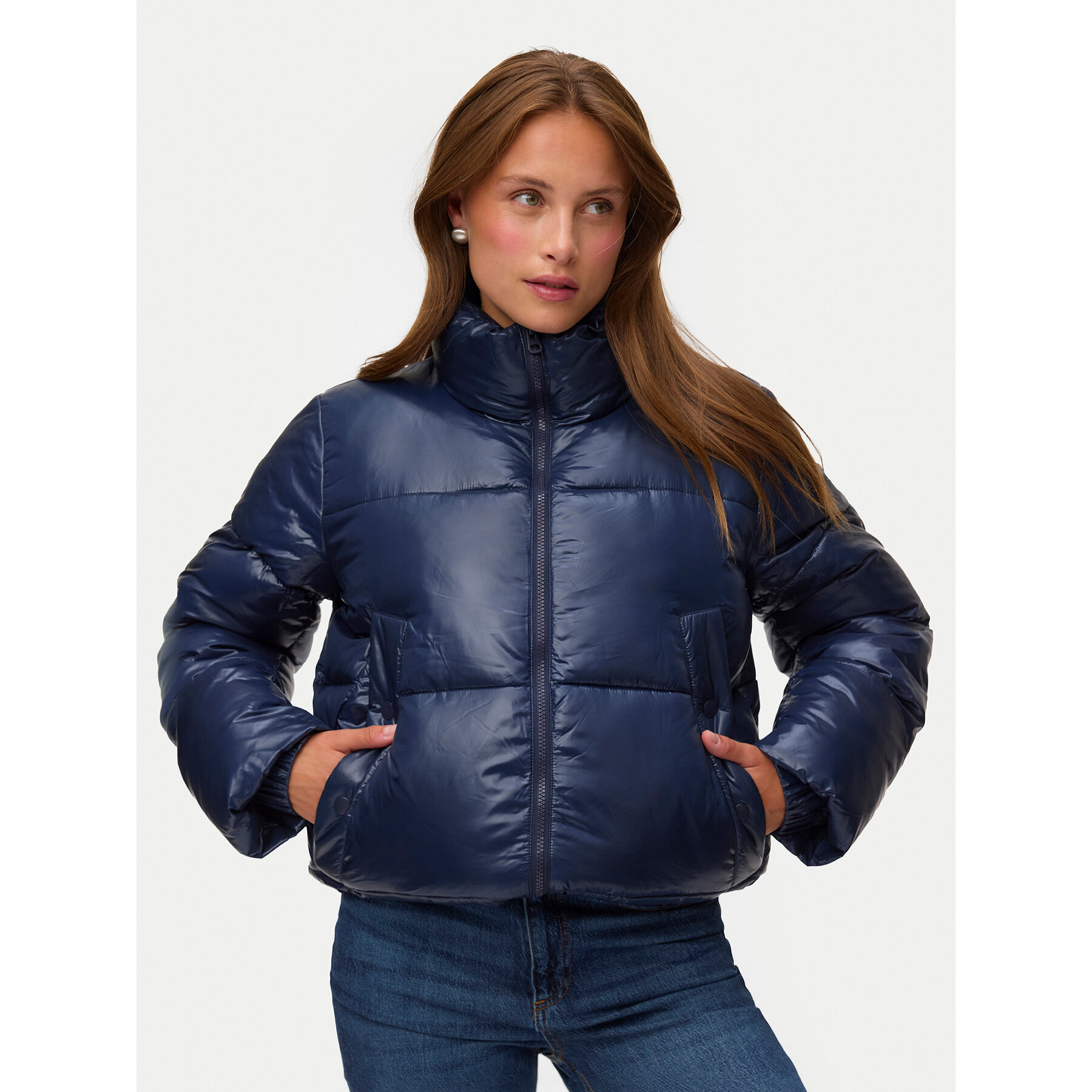 Vero Moda Winterjacke Sabrina 10334696 Dunkelblau Regular Fit