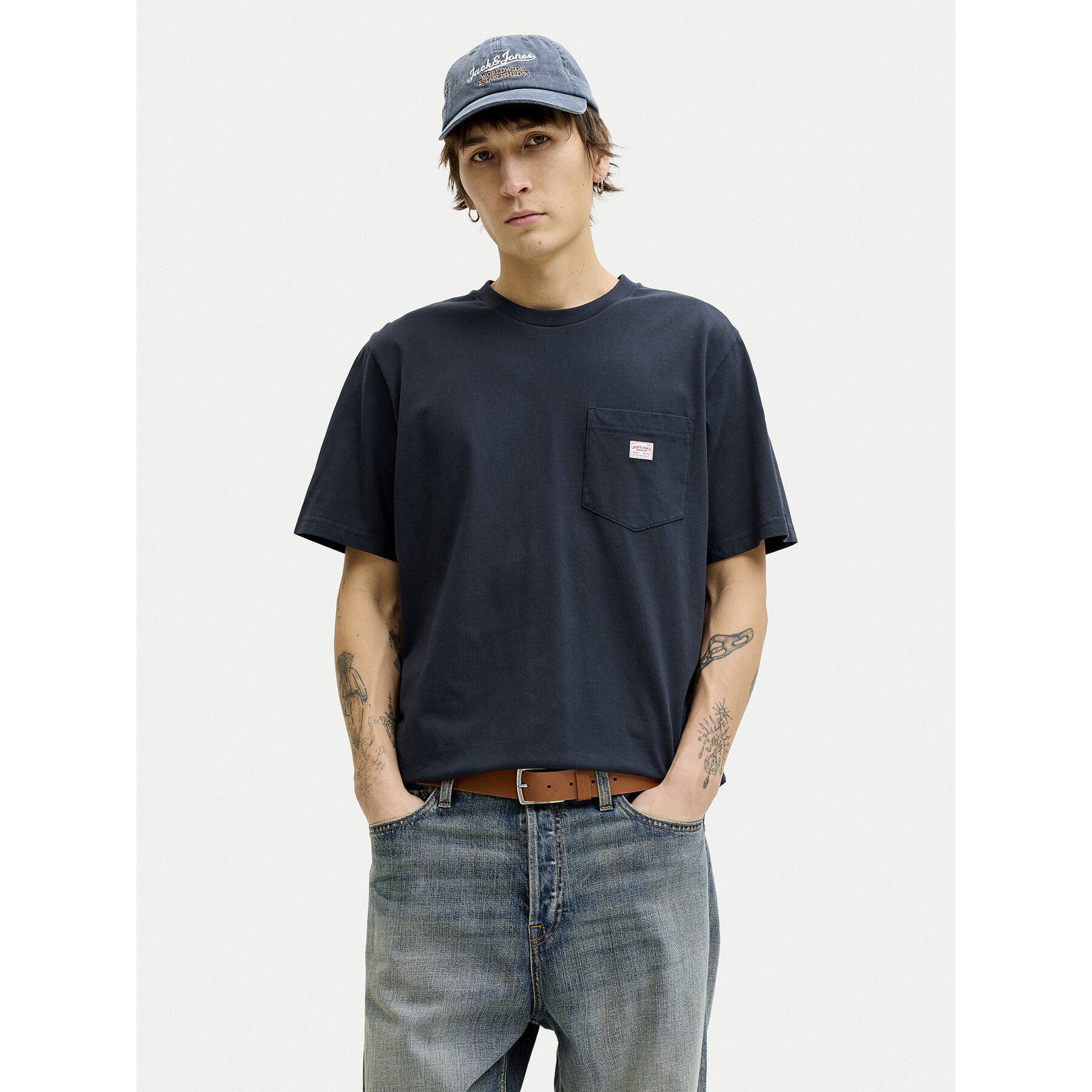 Jack & Jones T-shirt Blucaleb 12293019 Tamnoplava Regular Fit
