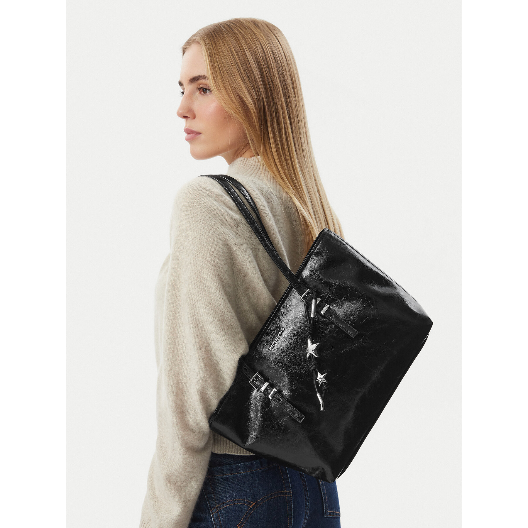 Handtasche MICHAEL Michael Kors Quinn 30F6SQNT6O Schwarz