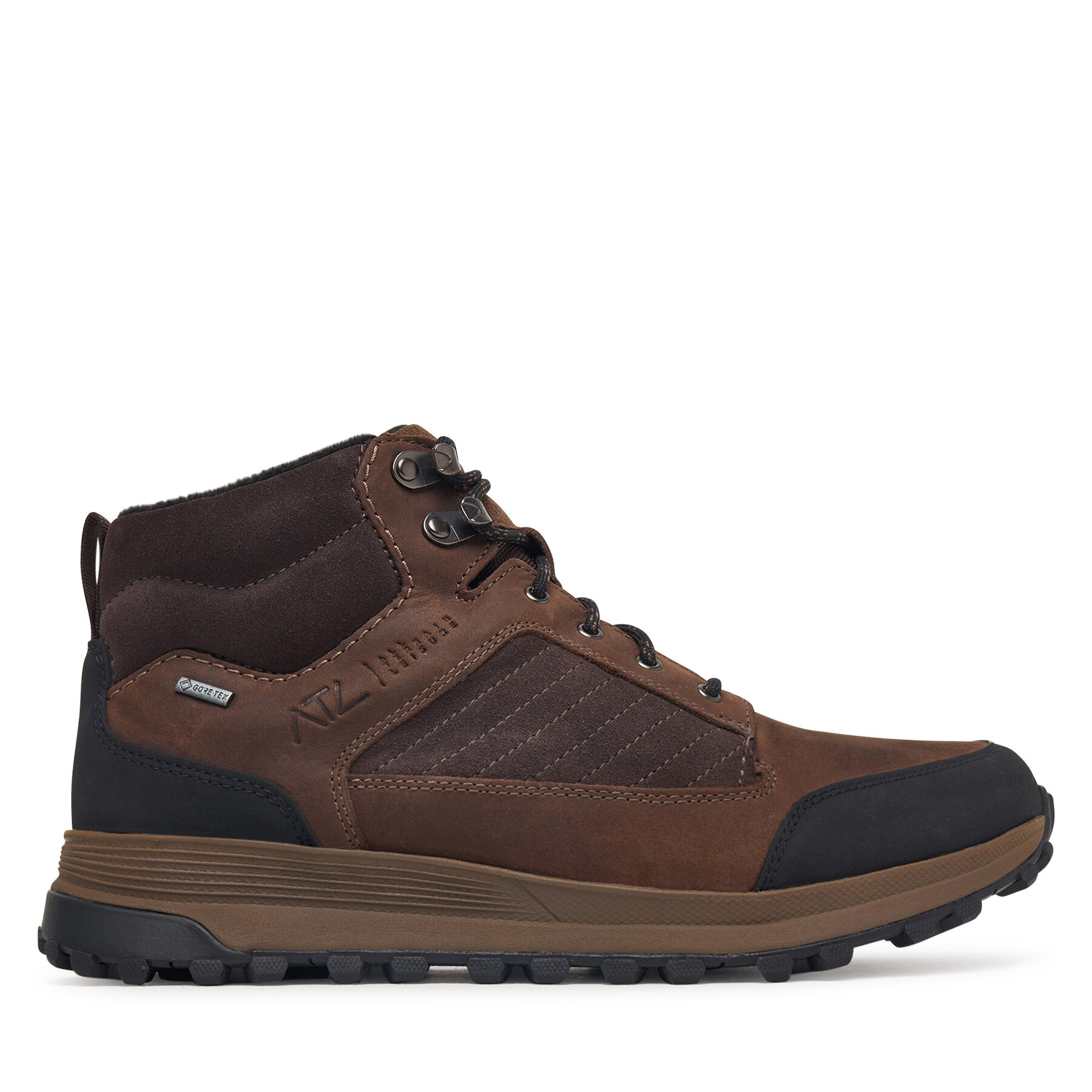Šnurovacia obuv Clarks ATL TrekHi GTX GORE-TEX 26184482 Hnedá