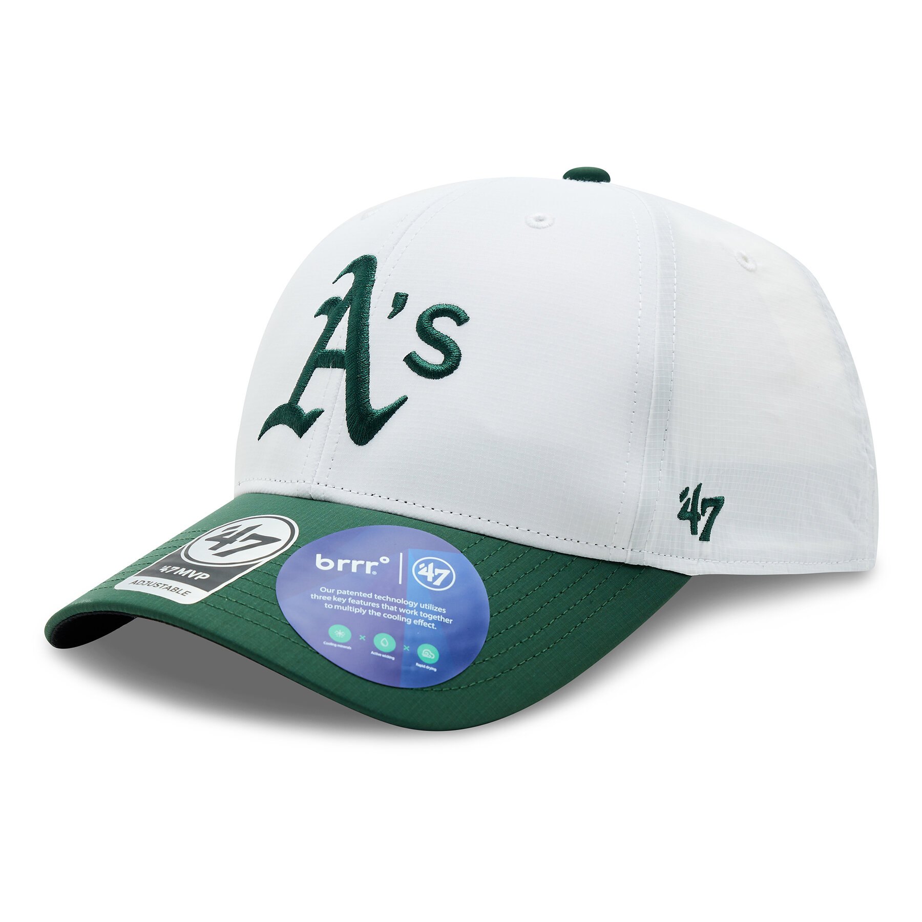 Gorra con visera 47 Brand MLB Oakland Athletics Brrr TT Snap 47 MVP B-BRTTS18BBP-WH Blanco