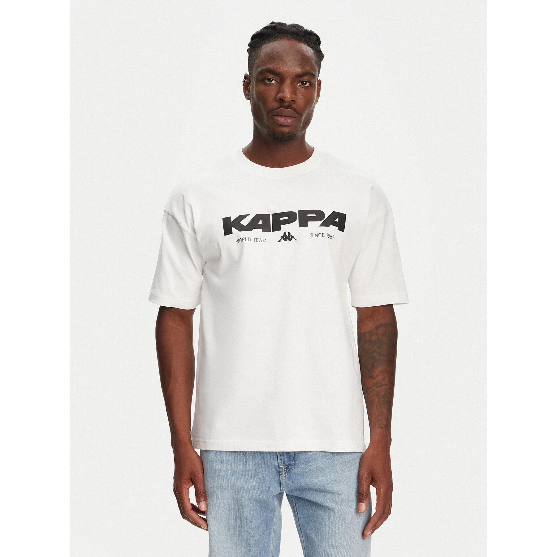 Kappa T-shirt Nhisso 351S5MW Bianco Regular Fit