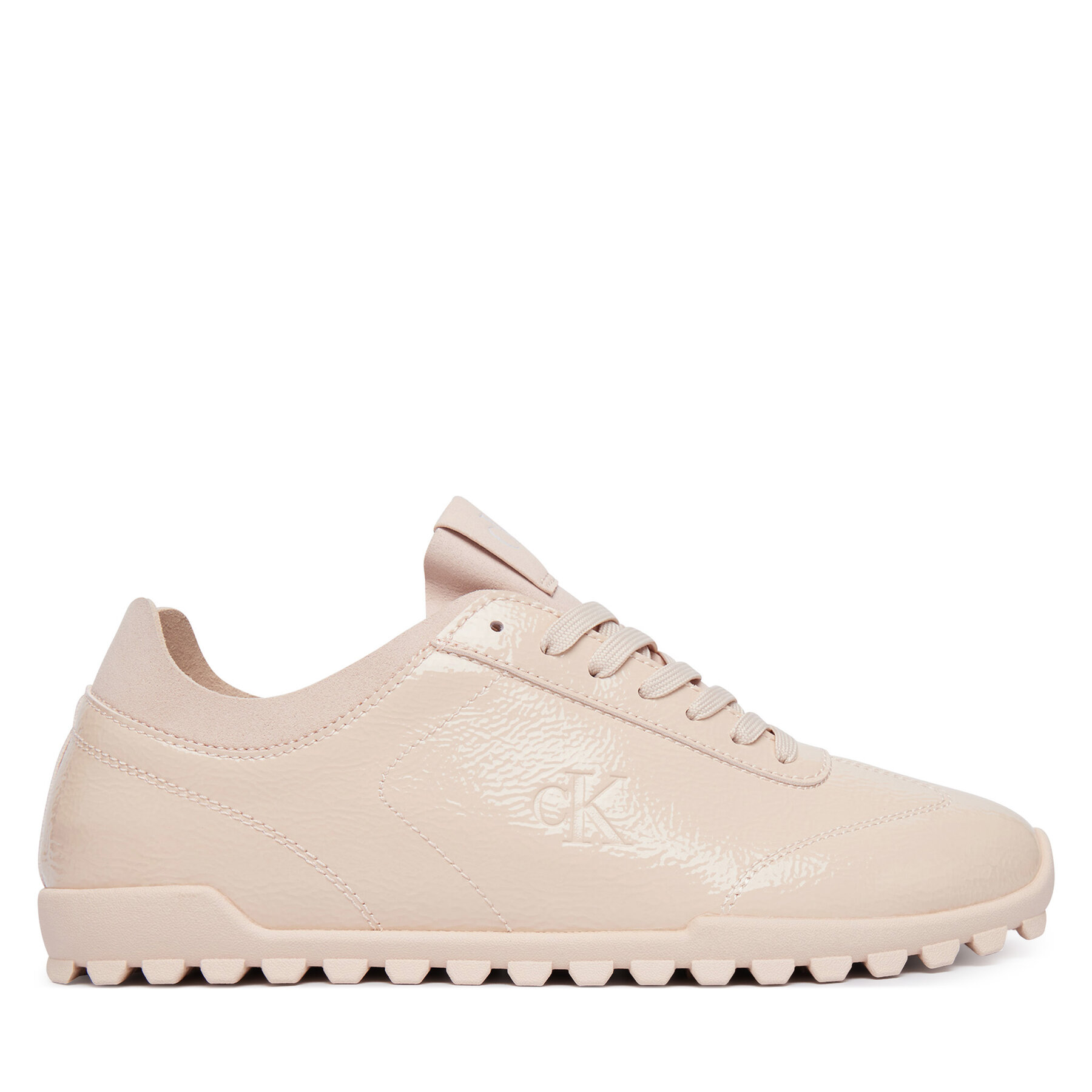 Сникърси Calvin Klein Low Profile Run Mg Pol Mix Mat HW0HW03284 Бежов