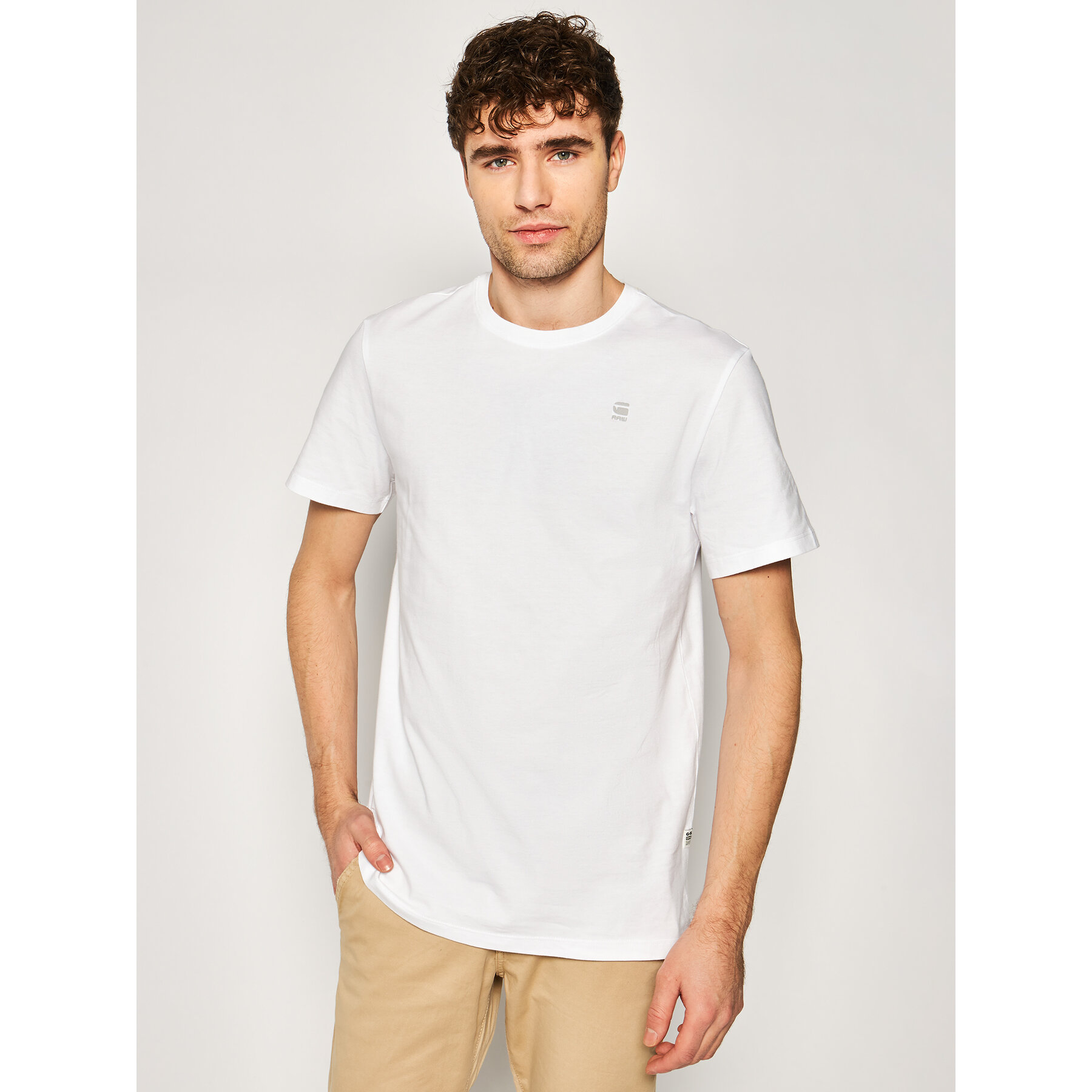 G-Star Raw Póló Base-S D16411-336-110 Fehér Regular Fit